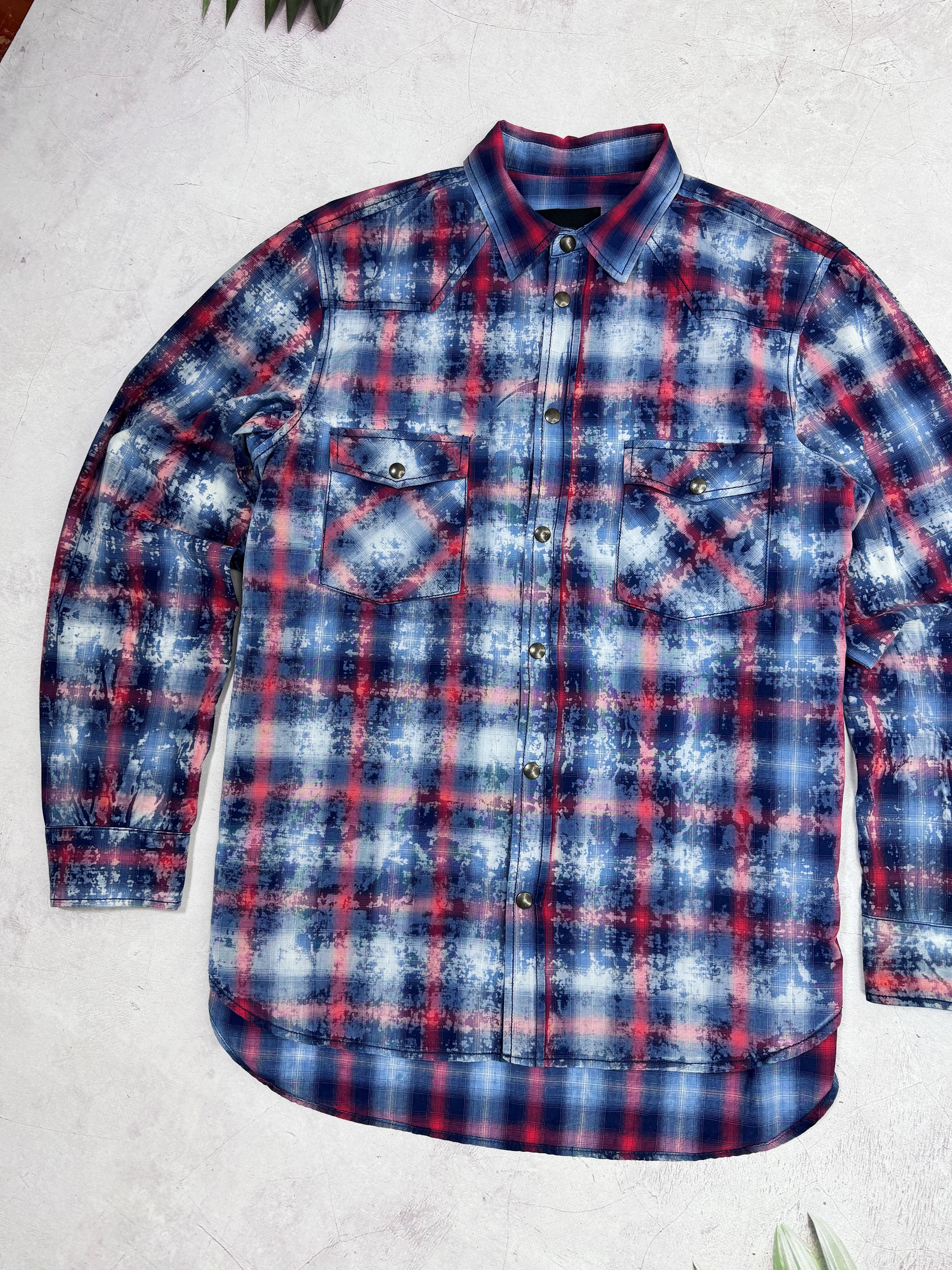 Diesel × Diesel Black Gold Diesel Black Gold Shirt Western Snap Checkered Designed Size US L / EU 52-54 / 3 - 3 Thumbnail