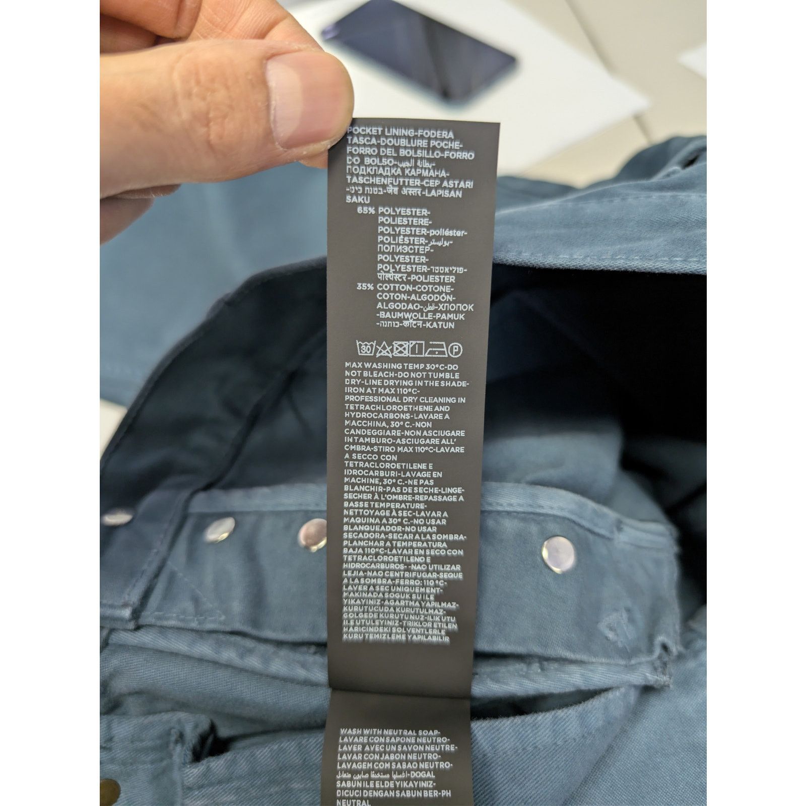 Tom Ford o1rshd1 Slim Fit Denim Jeans in Blue 31 Size US 31 - 19 Thumbnail
