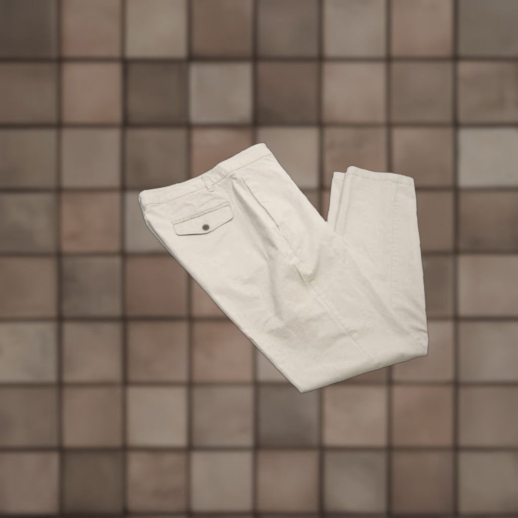 Bonobos Khaki Pants Slim Fit Beige Chinos Flat Stretch Mens Size 33 x 30