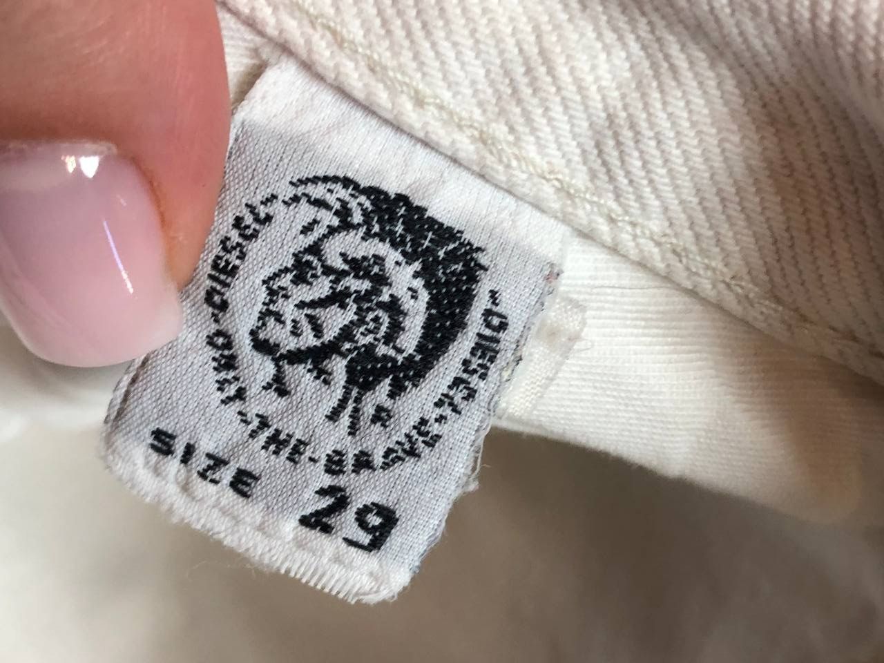Diesel Vintage Diesel Streetwear White Denim Shorts Size 29 Size US 29 - 3 Thumbnail