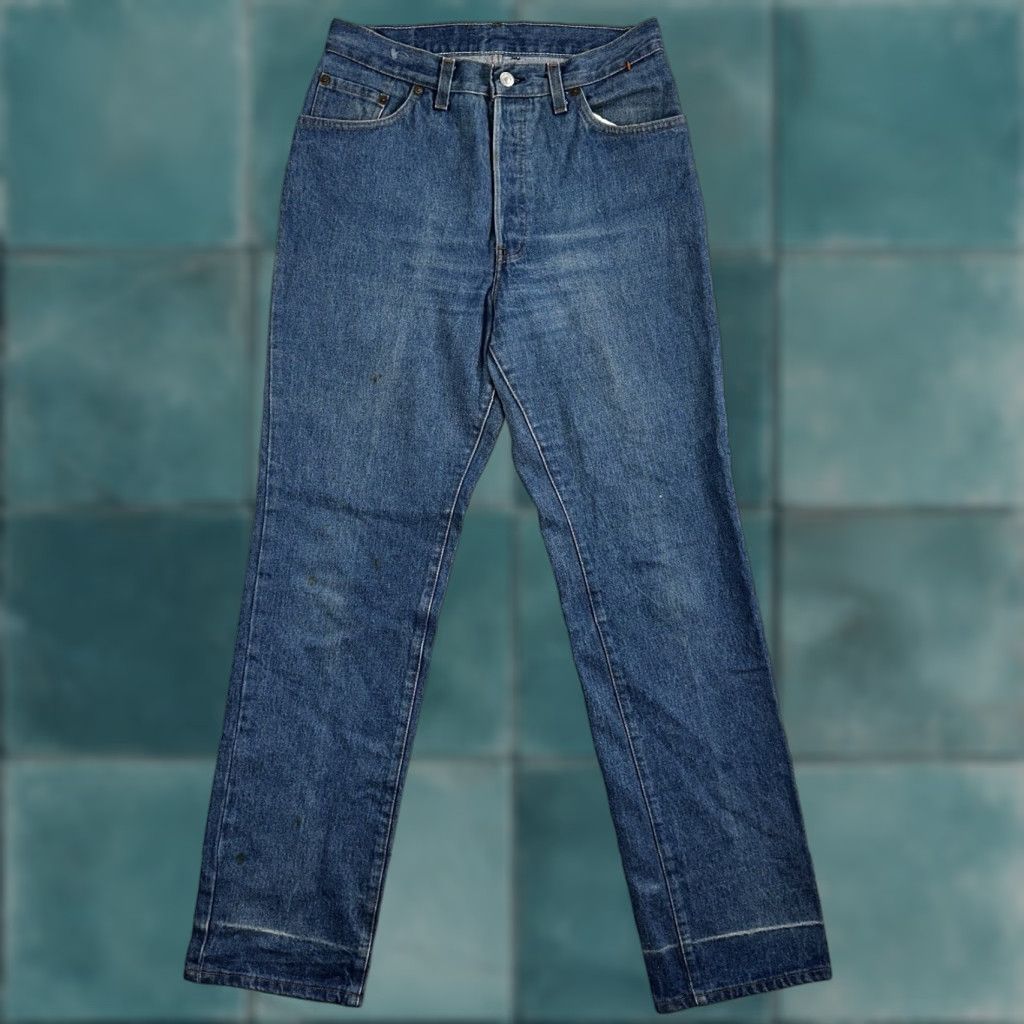 Levi's VINTAGE Levi's 501 Jeans 80s USA Straight Leg Blue Med Wash High Rise 29x32 Mens Size US 29 - 1 Thumbnail