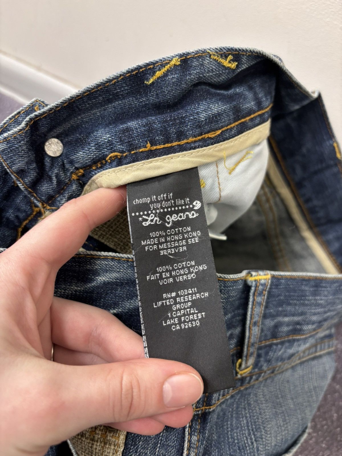 LRG Vintage Lifted Research Group LRG Blue Baggy Denim Jeans Size US 32 / EU 48 - 17 Thumbnail