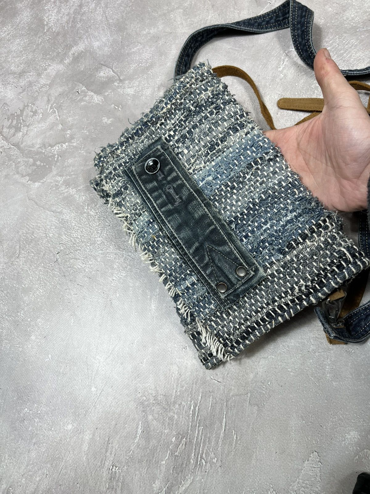 Vintage Vintage Diesel Style Y2k Distressed Denim Bag Size ONE SIZE - 3 Thumbnail