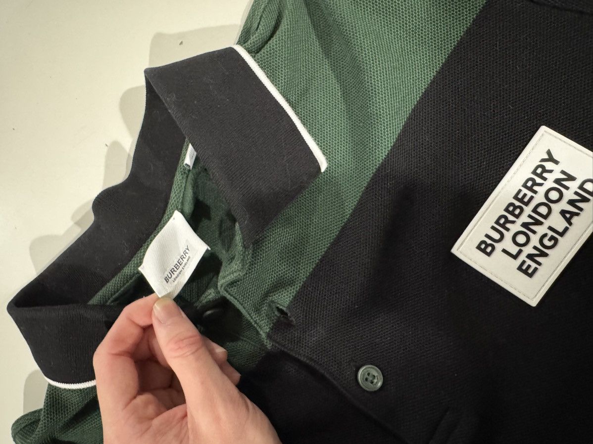 Burberry Burberry Polo Shirt 'Green/Black' Size US S / EU 44-46 / 1 - 7 Thumbnail