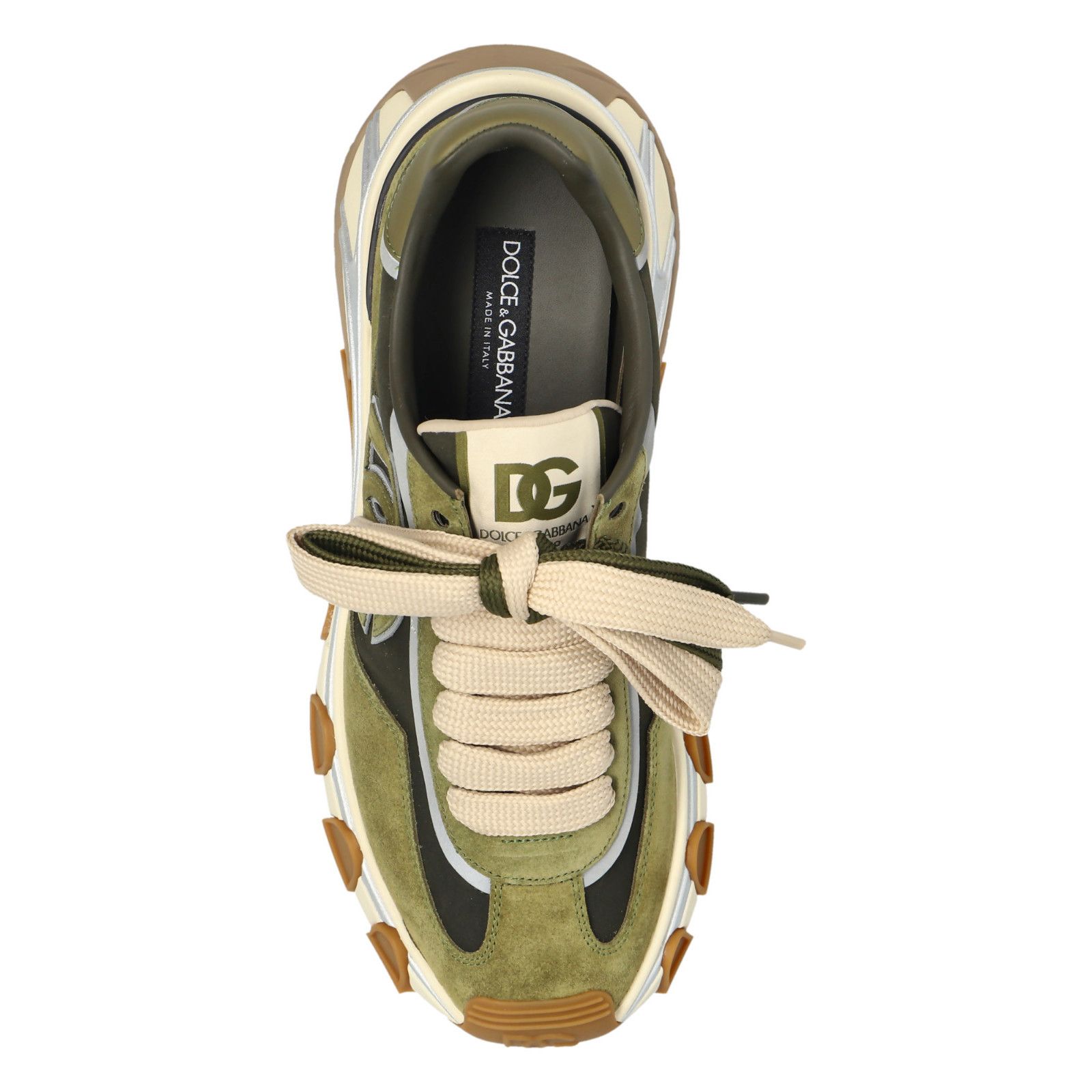 DOLCE&GABBANA Green Suede Sports Sneakers New & Authentic (M