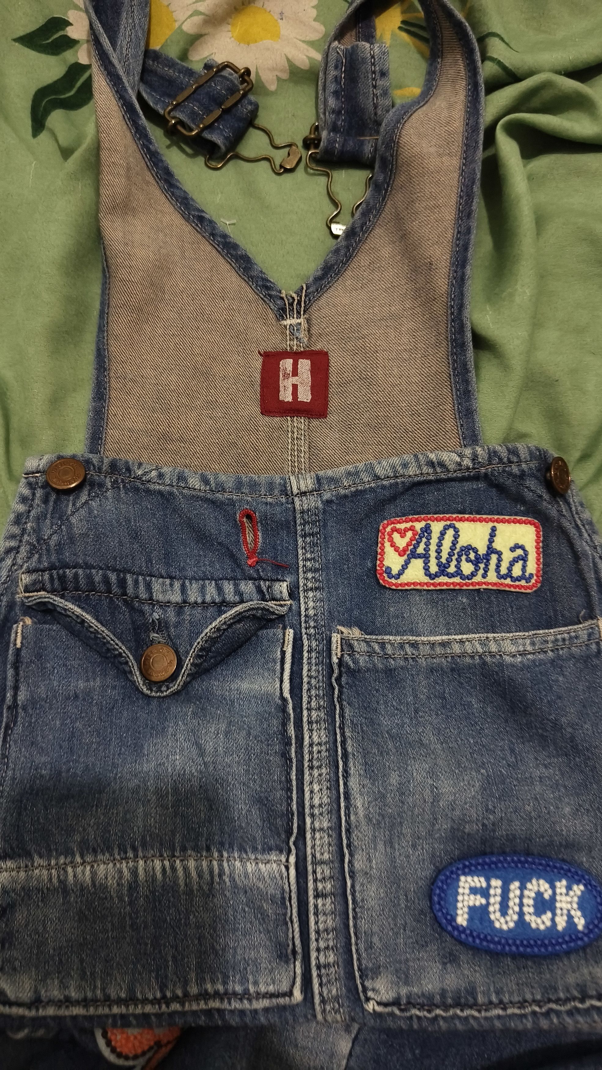 Hysteric Glamour Vintage 90's Hysteric Glamour bib overalls with embroidered Size US 32 / EU 48 - 11 Thumbnail