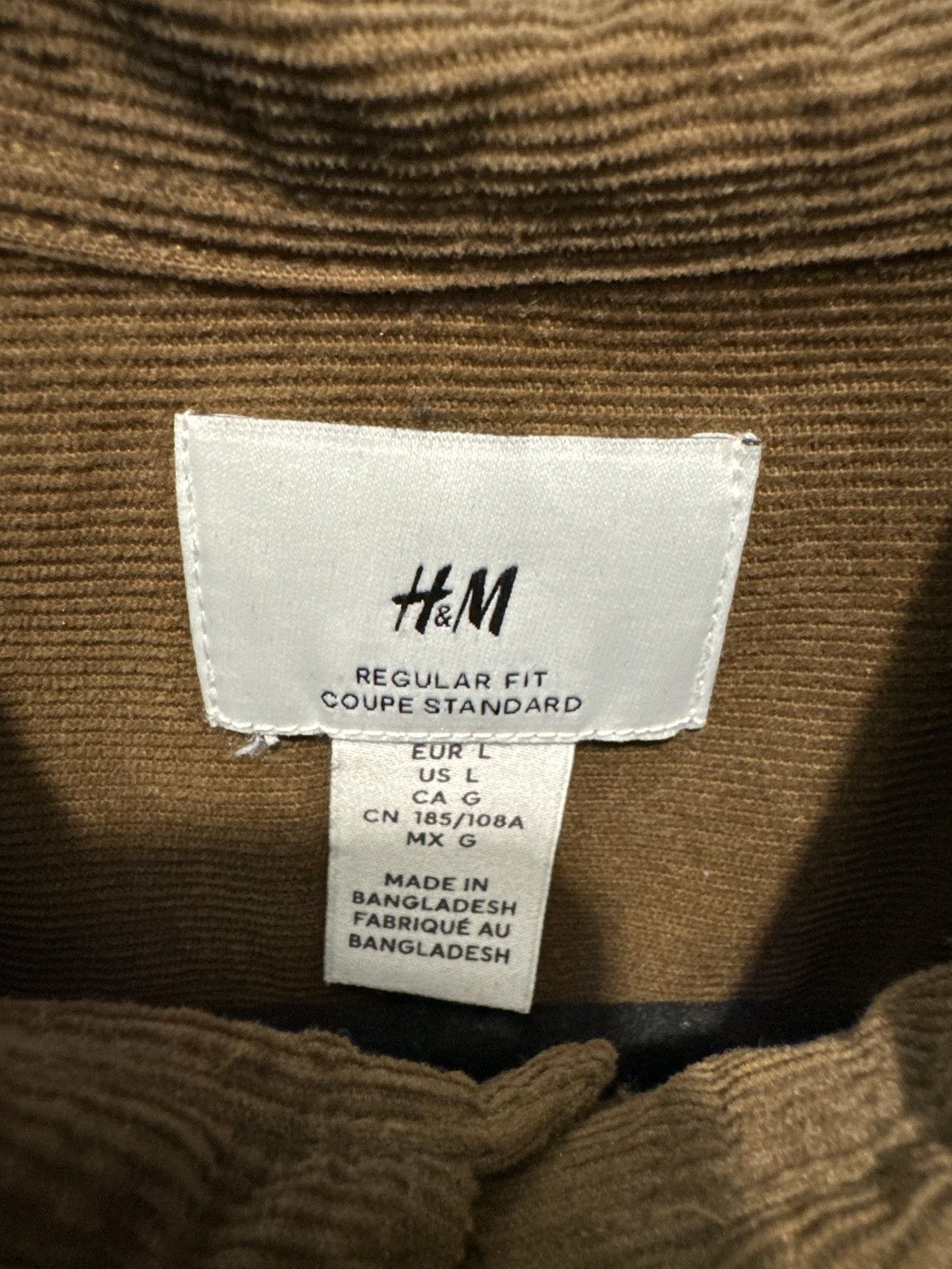 H&M H&M Brown Button up shirt Size US L / EU 52-54 / 3 - 4 Thumbnail