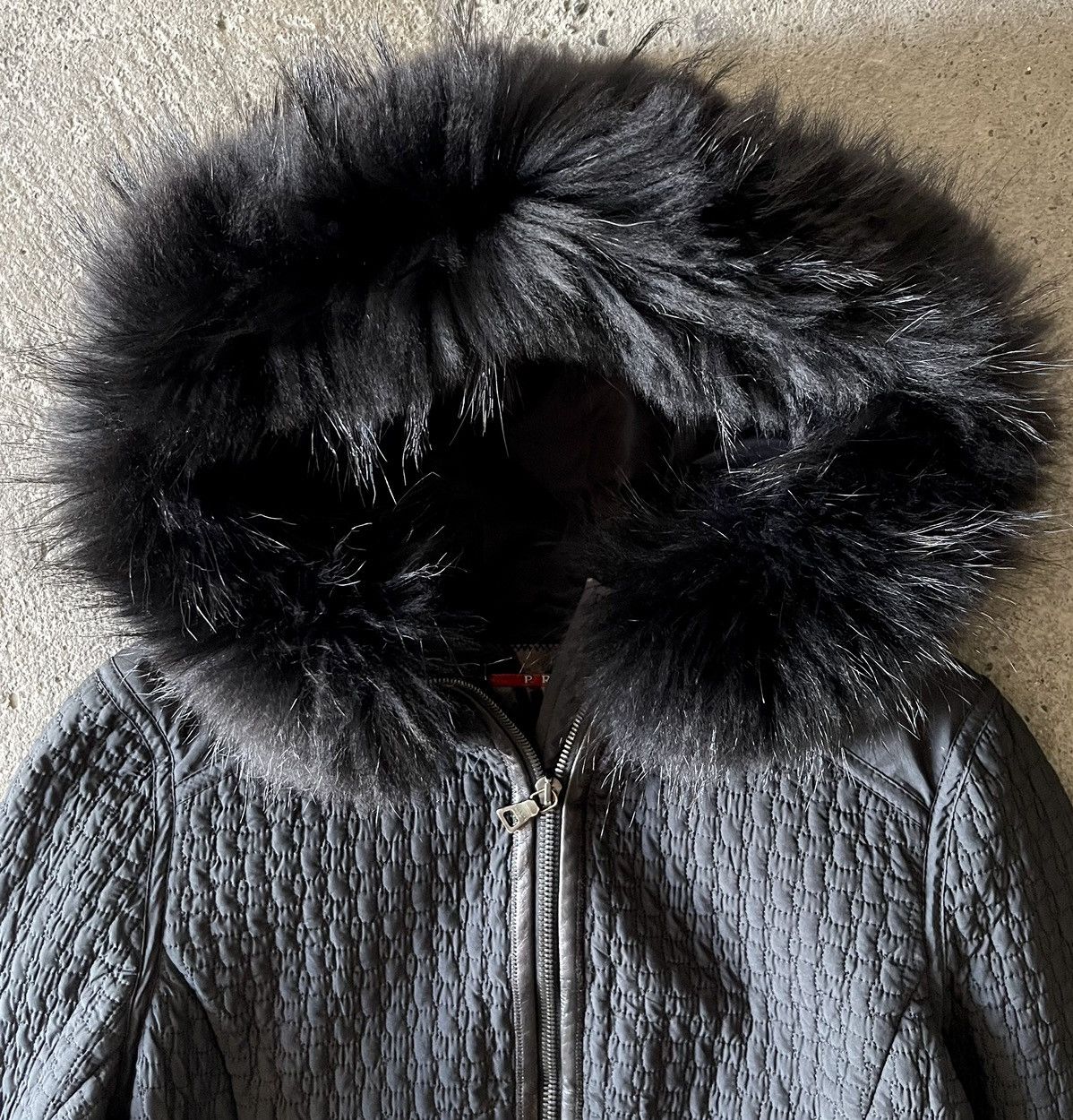 archive prada sports 09AW fur jacket