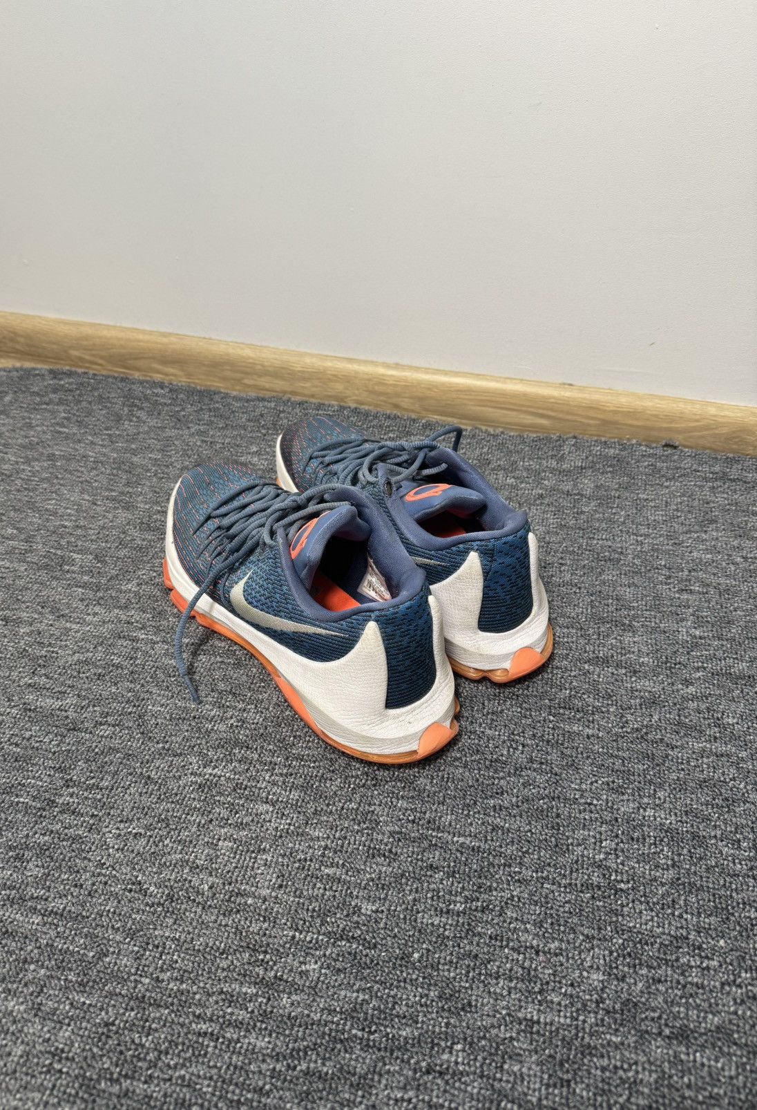 Nike Nike KD 8 Basketball Shoes Men's US 9 Blue Teal Orange Size US 9 / EU 42 - 6 Thumbnail