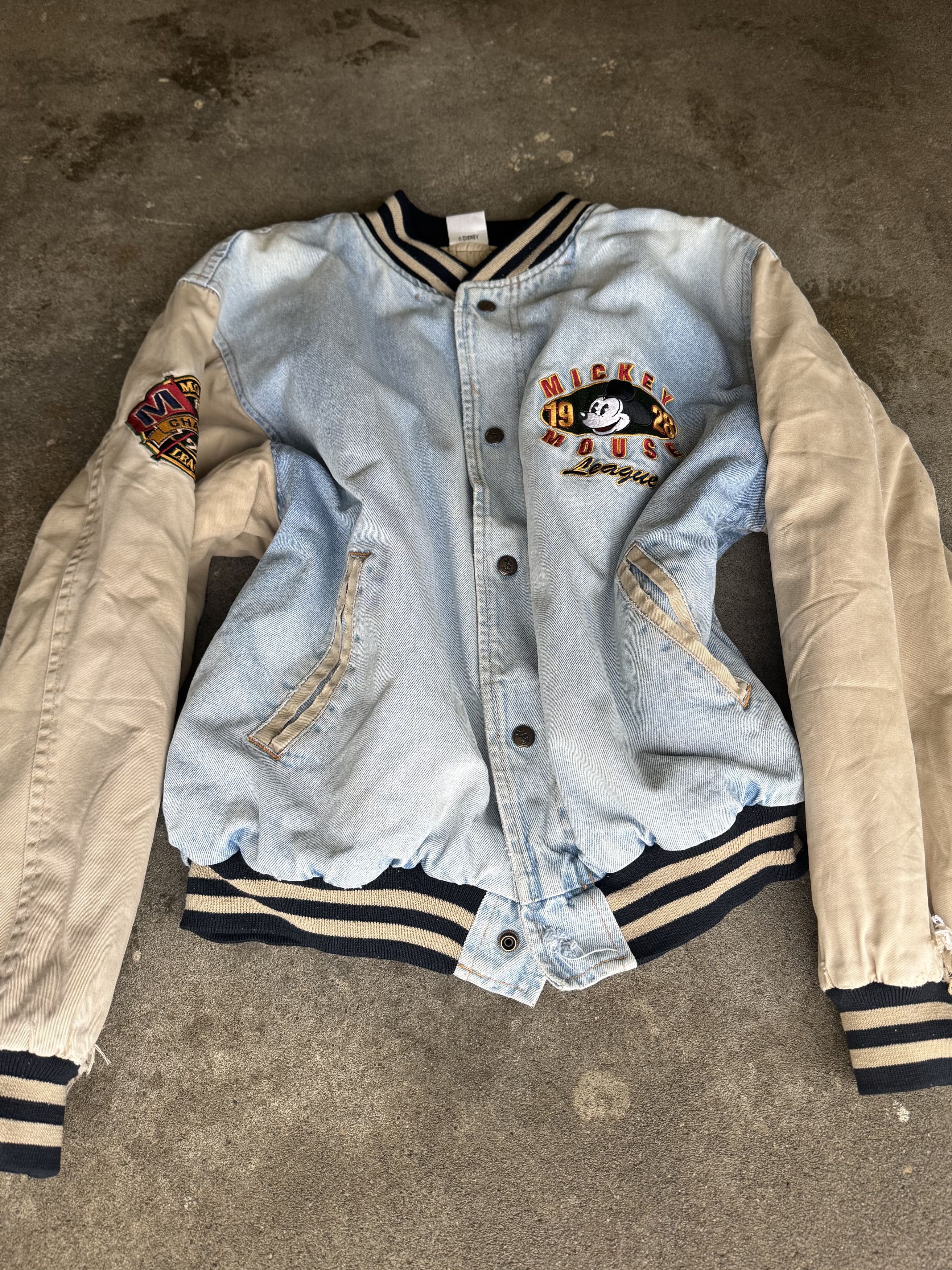 Disney Vintage Disney Mickey Mouse Varsity Jacke Size US M / EU 48-50 / 2 - 5 Thumbnail
