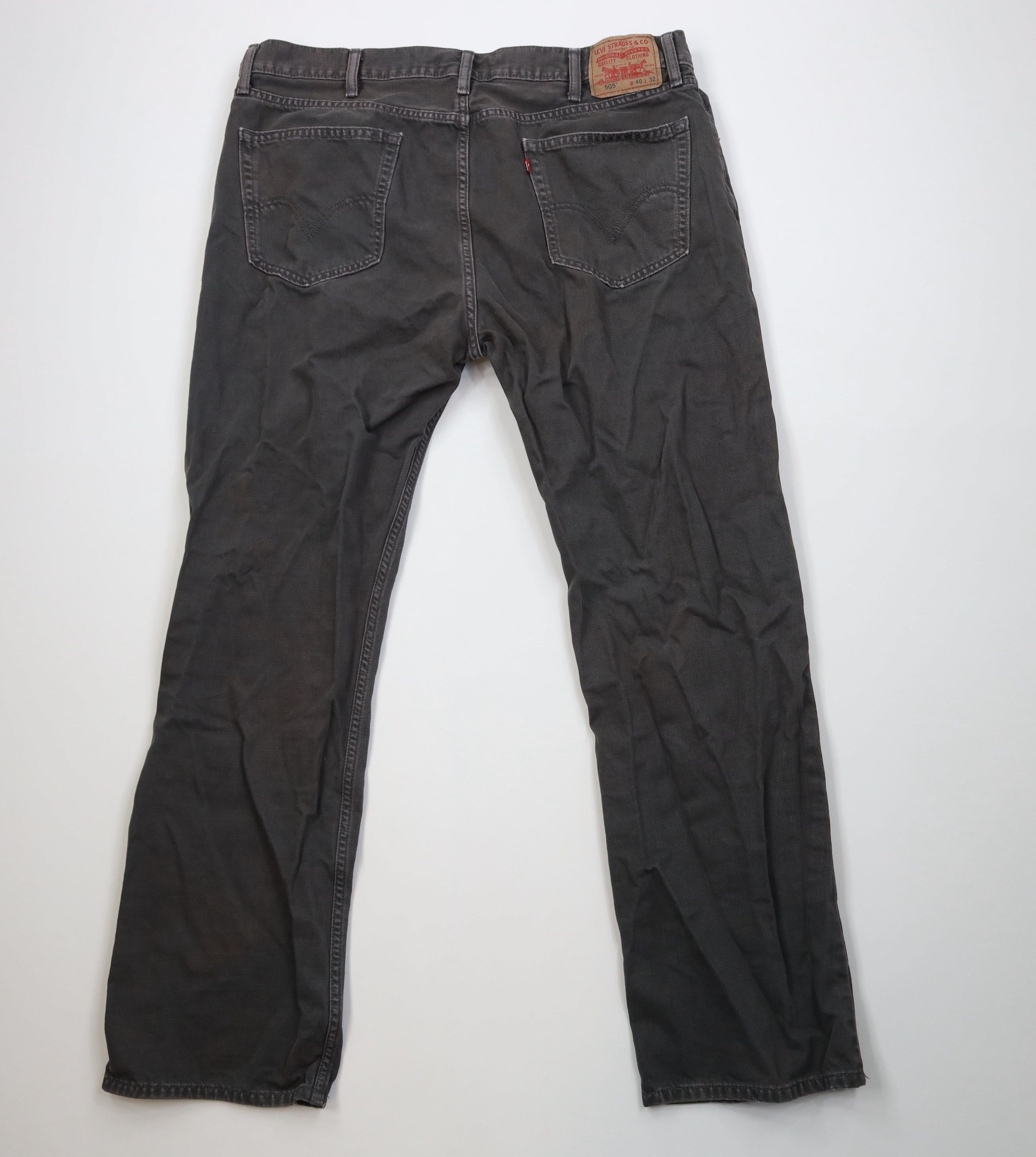 Levi's Vintage Y2K Levis 505 Regular Straight Leg Denim Jeans Gray Size US 40 / EU 56 - 11 Thumbnail