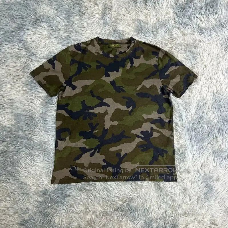 Valentino Valentino Camouflage Print Cotton T-Shirt . Size US M / EU 48-50 / 2 - 1 Thumbnail