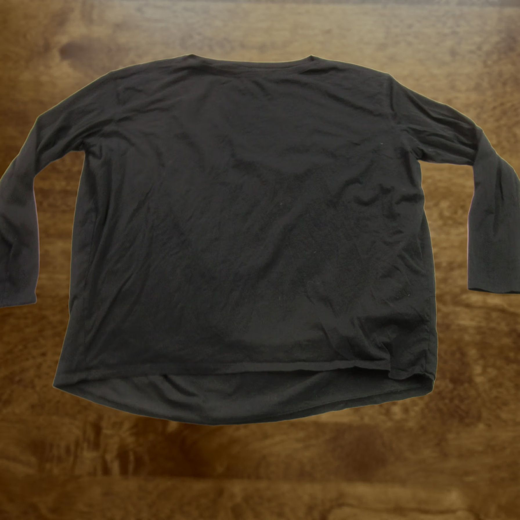 Vintage CRZ Yoga Shirt Womens Long Sleeve Crew Neck Black Outdoors Casual L XL Black Crew Neck T-Shirt Indoor Outdoor Size L / US 10 / IT 46 - 1 Thumbnail