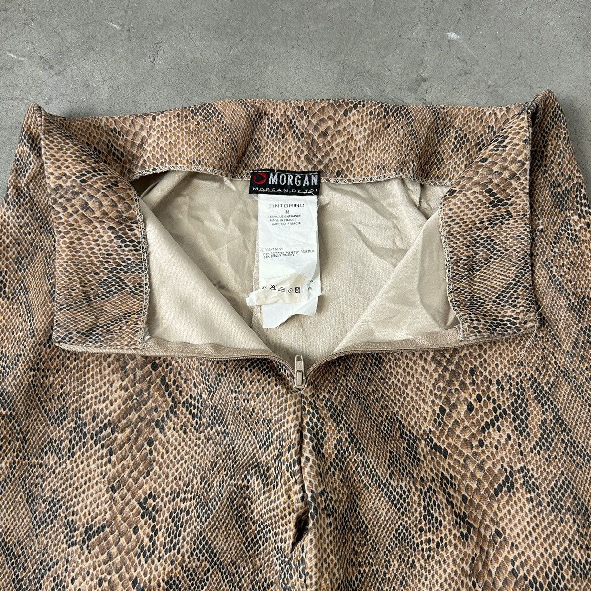 Hysteric Glamour × If Six Was Nine × Morgan Homme 1990s Morgan De Toi - Snakeskin Flared Pants Size US 28 / EU 44 - 9 Thumbnail