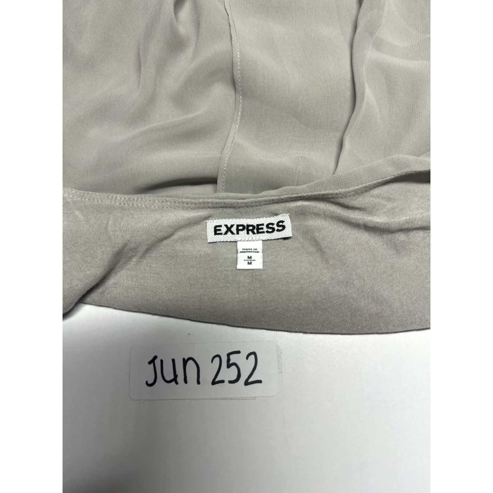 Express Express Women's Embellished Sleeveless Tank Top Grey M Size M / US 6-8 / IT 42-44 - 6 Thumbnail