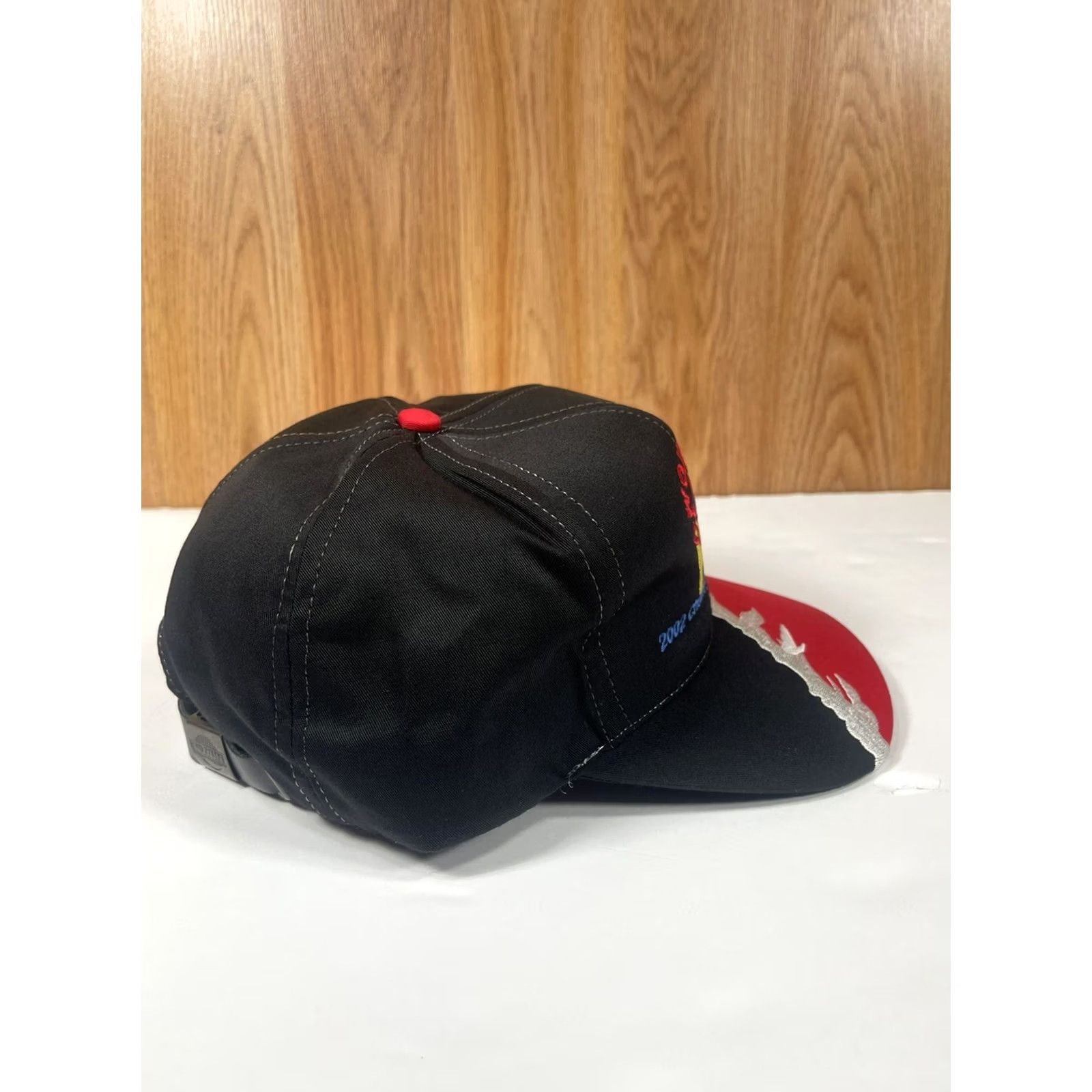 Vintage Nissun World Class Fun 2002 Champlain Valley Fair Leather Strap Back Hat Cap Size ONE SIZE - 5 Thumbnail