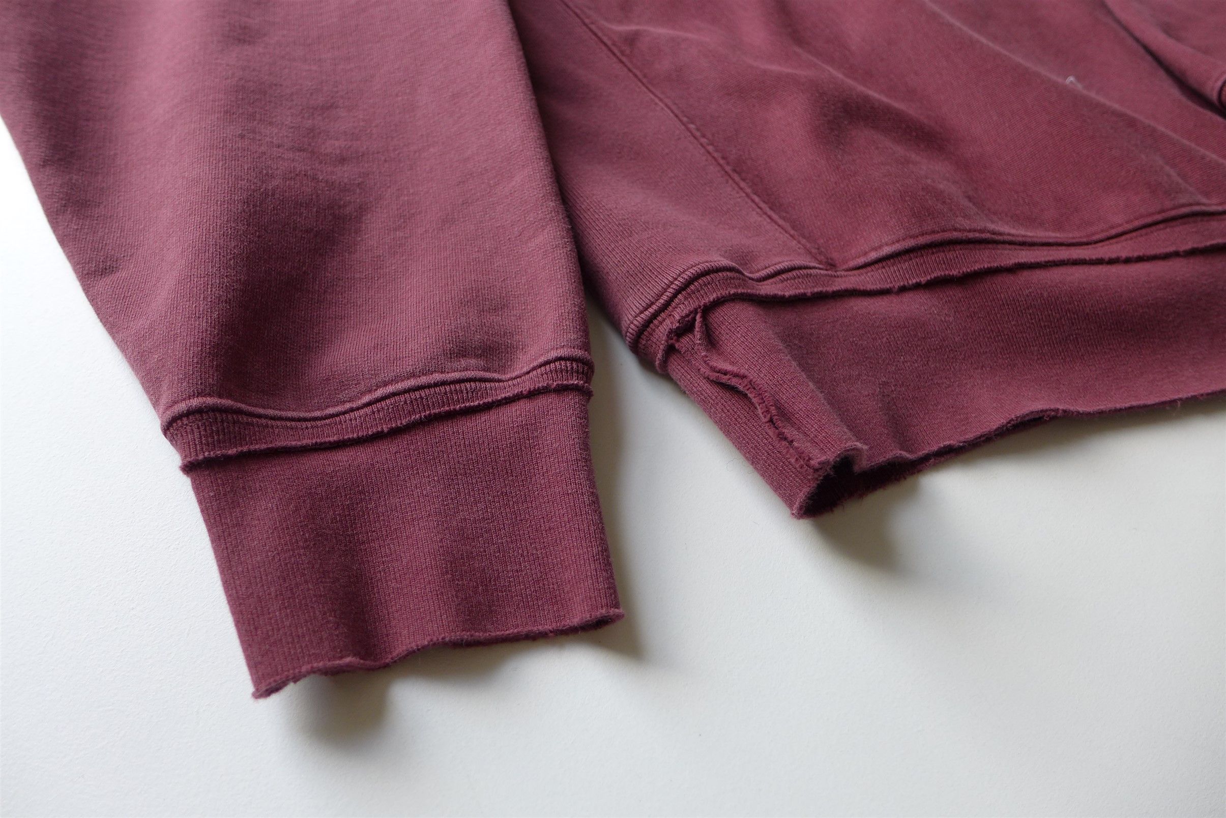 Maison Margiela Margiela Oversized Name Tag Sweatshirt - Washed Burgundy Size US M / EU 48-50 / 2 - 11 Thumbnail