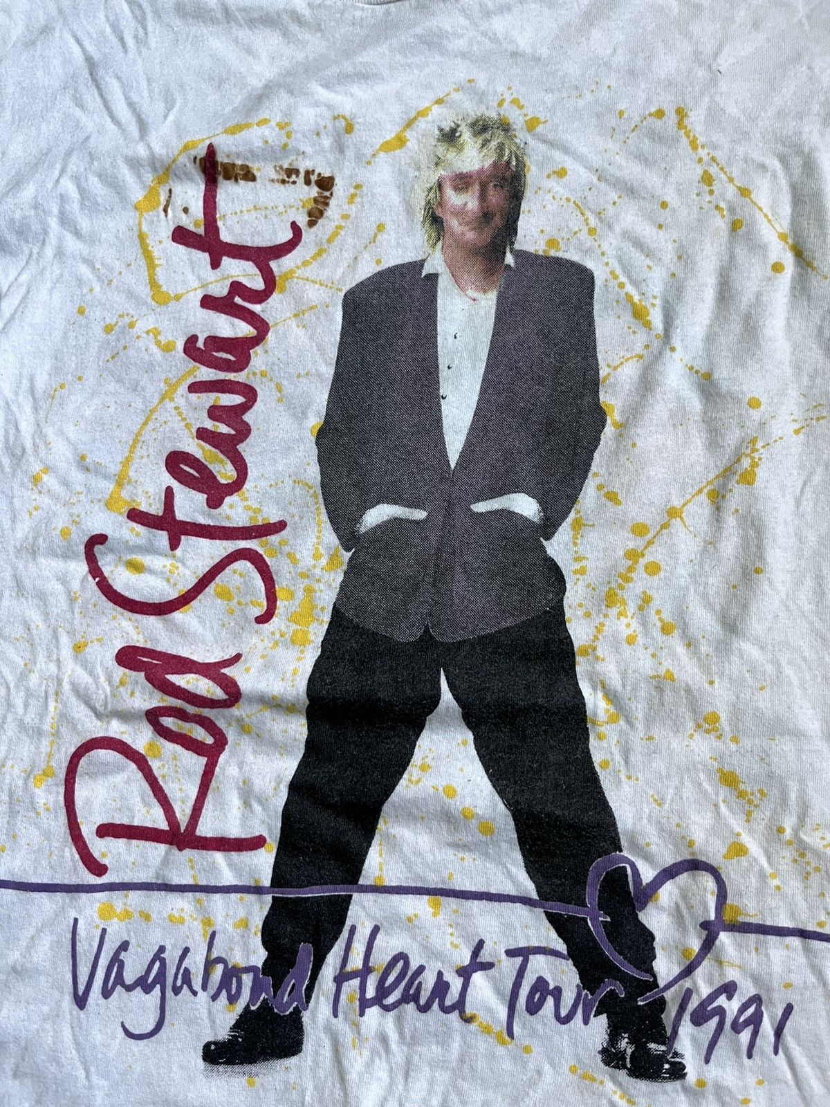 Vintage Rod Stewart Vintage Tee Size US XL / EU 56 / 4 - 2 Thumbnail