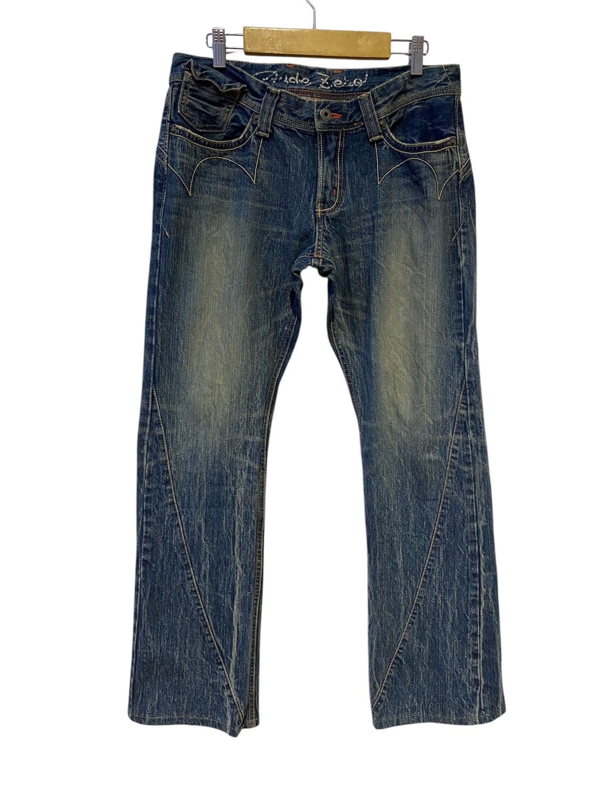 Edwin × If Six Was Nine × Kapital Edwin Rude Zero Distressed Wash Flared Denim Pants Size US 32 / EU 48 - 1 Thumbnail