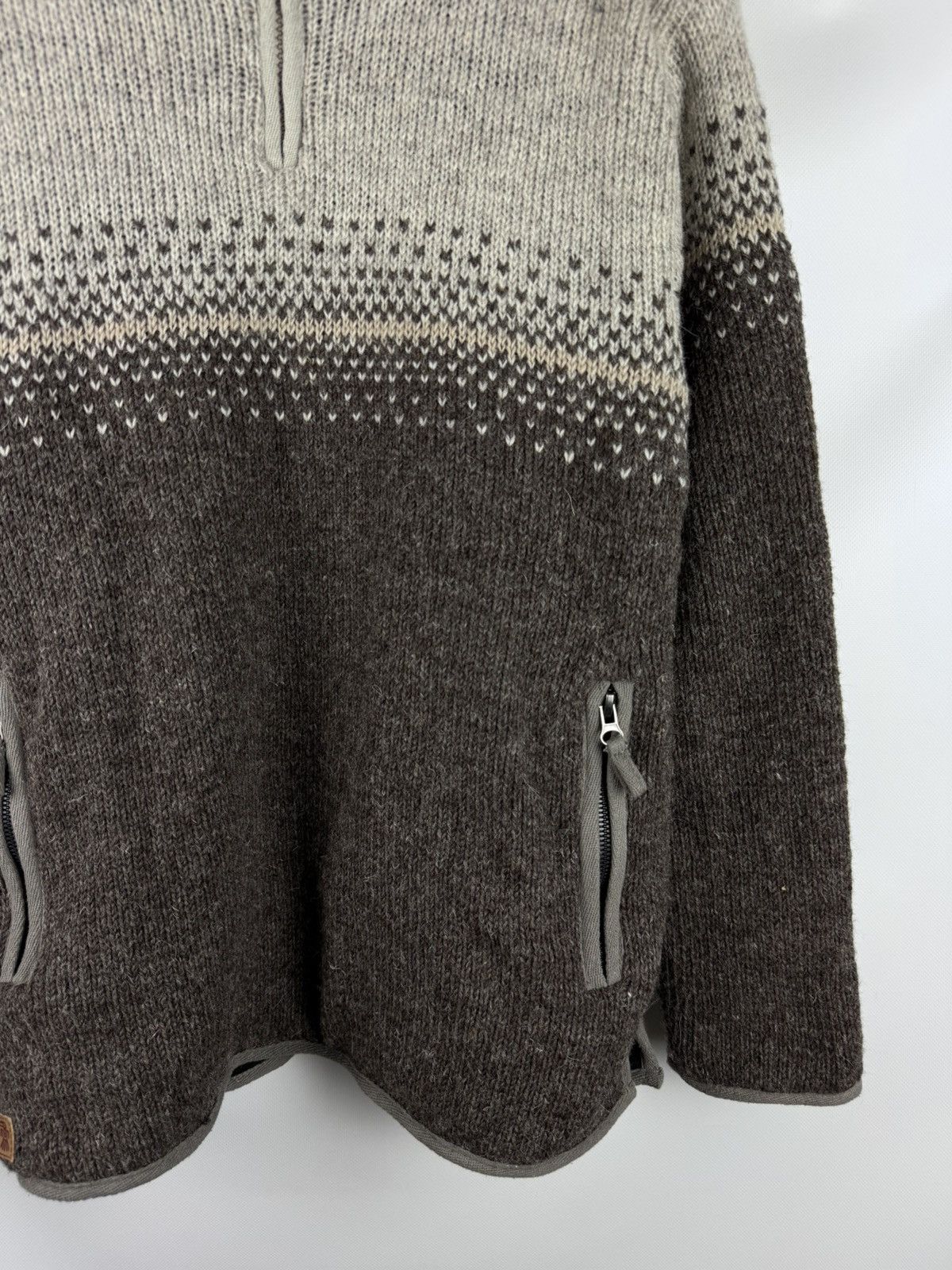 Other Pachamama 1/4 Zip Heavy Hand Knitted Wool Sweater Pullover Size US M / EU 48-50 / 2 - 6 Thumbnail
