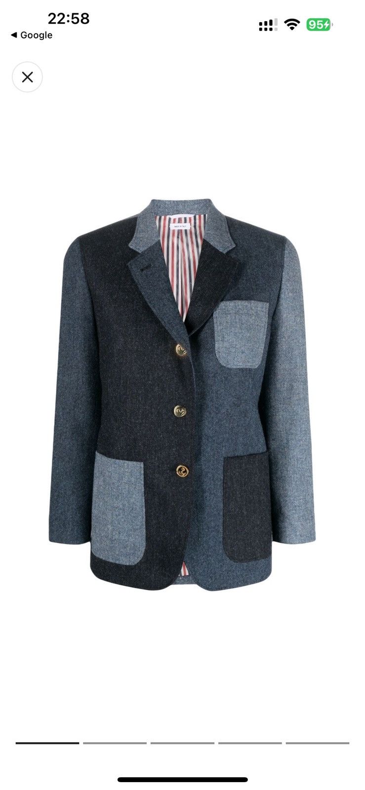 Thom Browne Thom Browne patchwork Donegal tweed blazer Size 42S - 9 Thumbnail