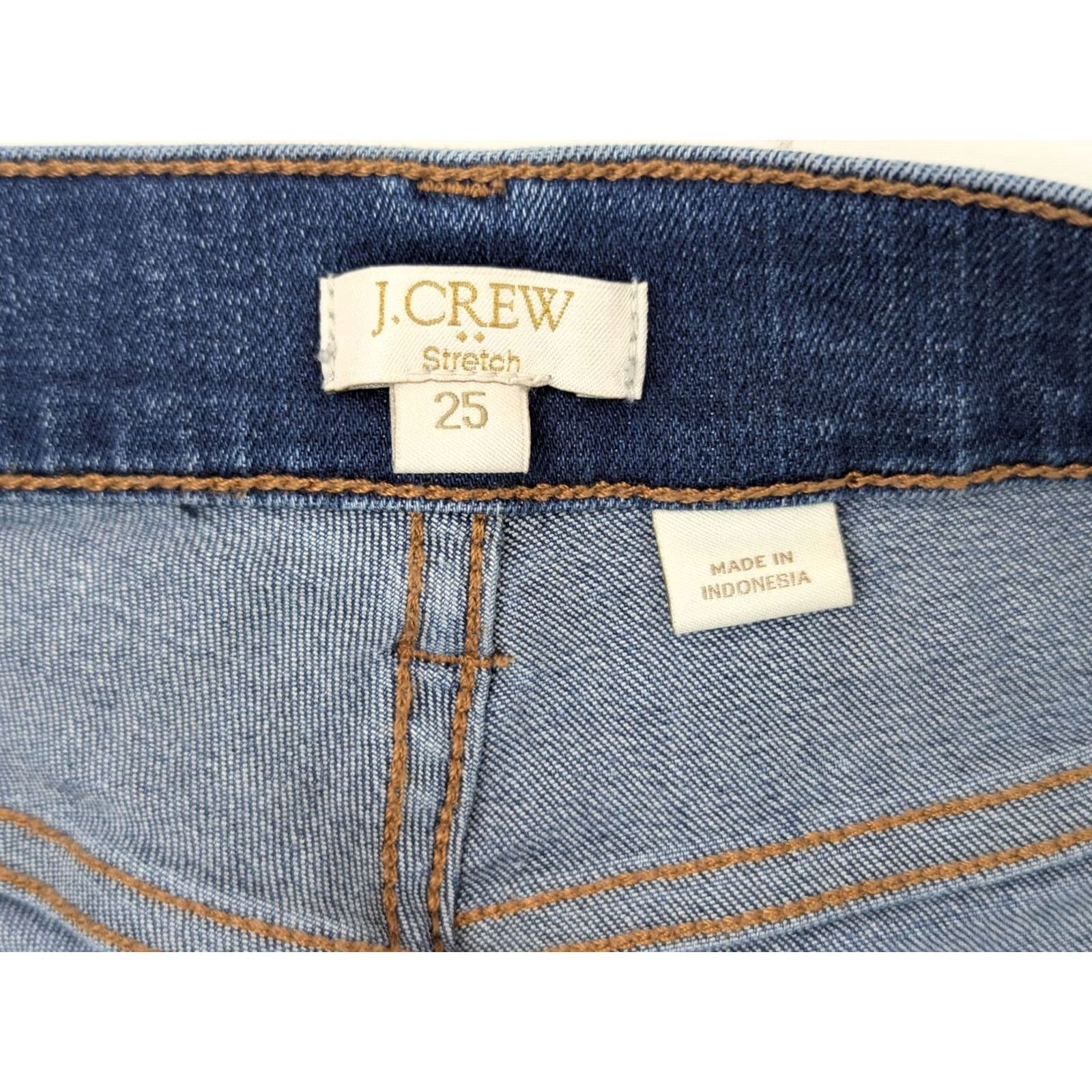 J.Crew J. Crew Skinny Denim Jeans Women 27x27.5 Distressed Stretch Blue N/A EUC C7846 Size 27" / US 4 / IT 40 - 7 Thumbnail
