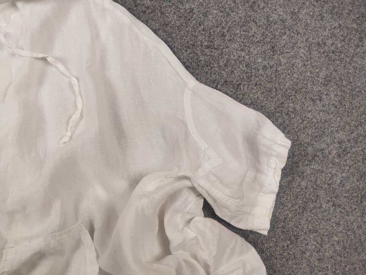 Rundholz Rundholz Asymmetric Button White linen Oversized Jacket Size M / US 6-8 / IT 42-44 - 6 Thumbnail