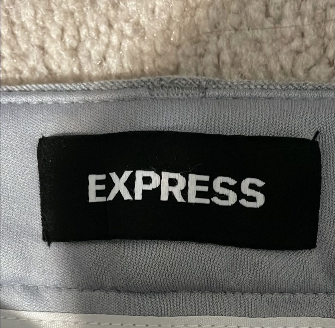 Express Express Grey Trousers Size 27" / US 4 / IT 40 - 2 Thumbnail