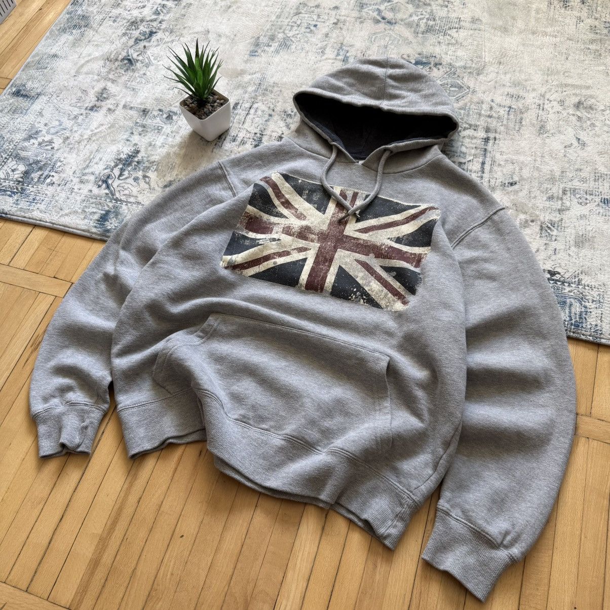 Hysteric Glamour 📌 Crazy Y2K British Britain Flag Hysteric type Hoodie Size US XL / EU 56 / 4 - 5 Thumbnail
