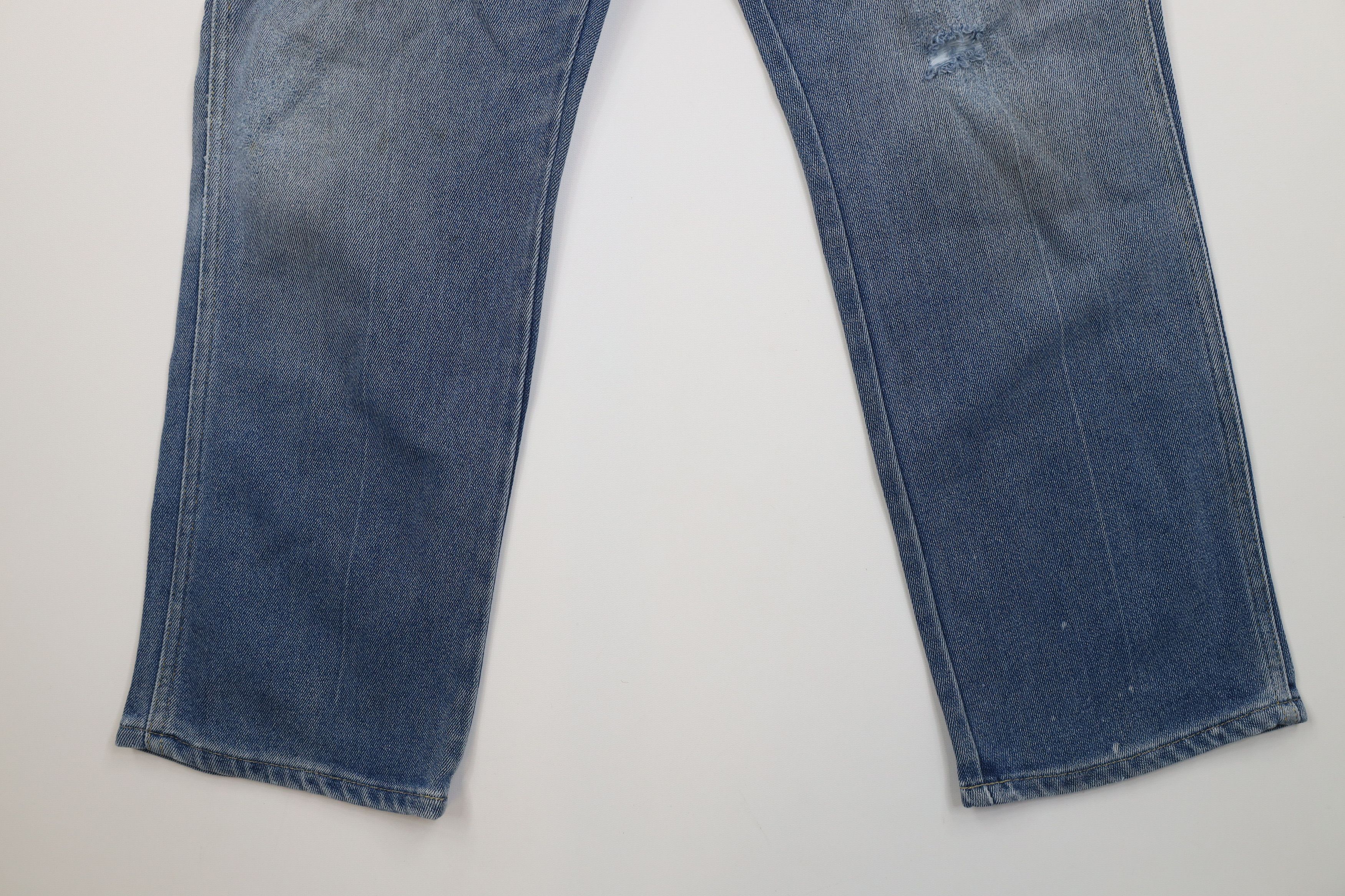 Lee Vintage 90s Lee Distressed Straight Leg Denim Jeans Blue USA Size US 36 / EU 52 - 4 Thumbnail