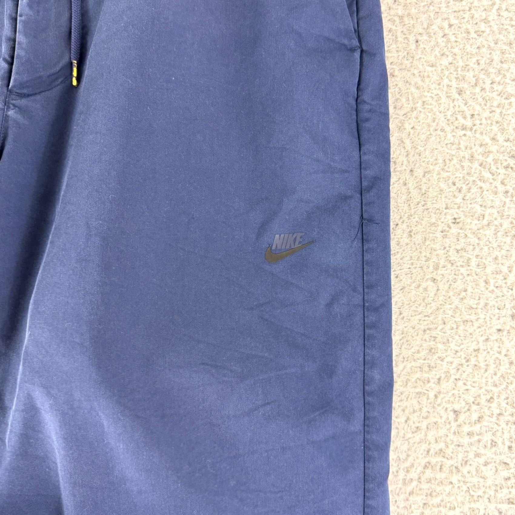 Nike Nike Chino Pants Mens 34 Blue Drawstring Twill Casual Tapered Sportswear Size US 33 - 5 Thumbnail
