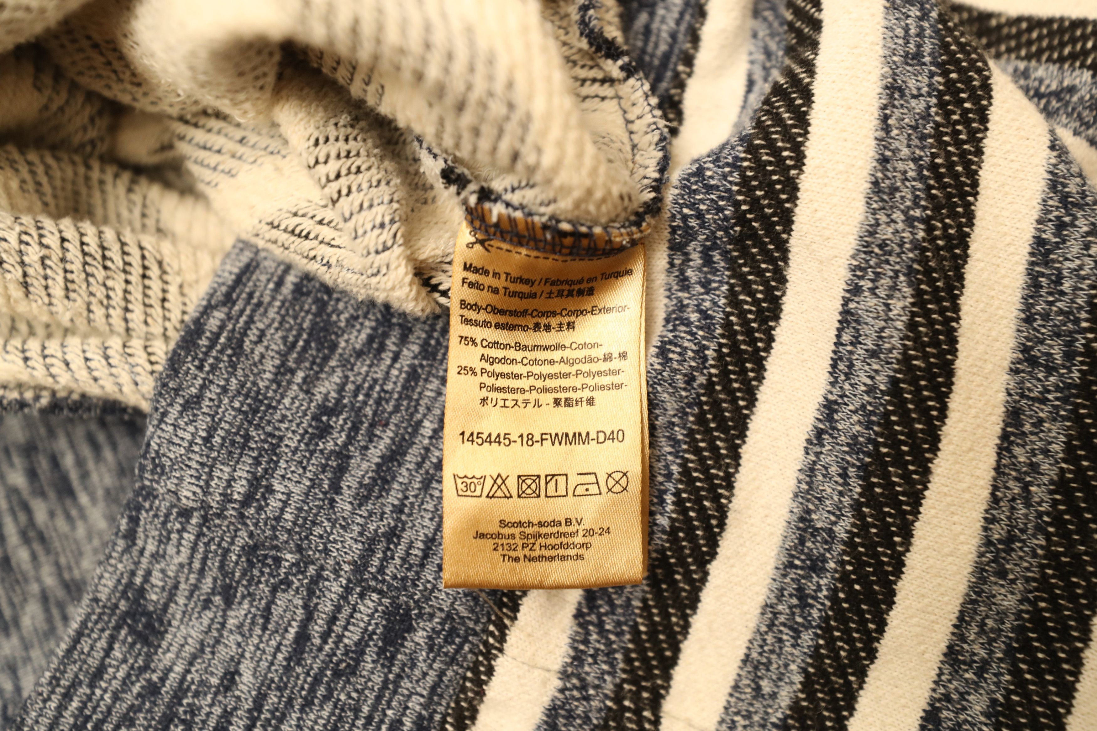 Scotch & Soda Scotch & Soda Striped Crewneck Sweater (L) Size US L / EU 52-54 / 3 - 12 Thumbnail