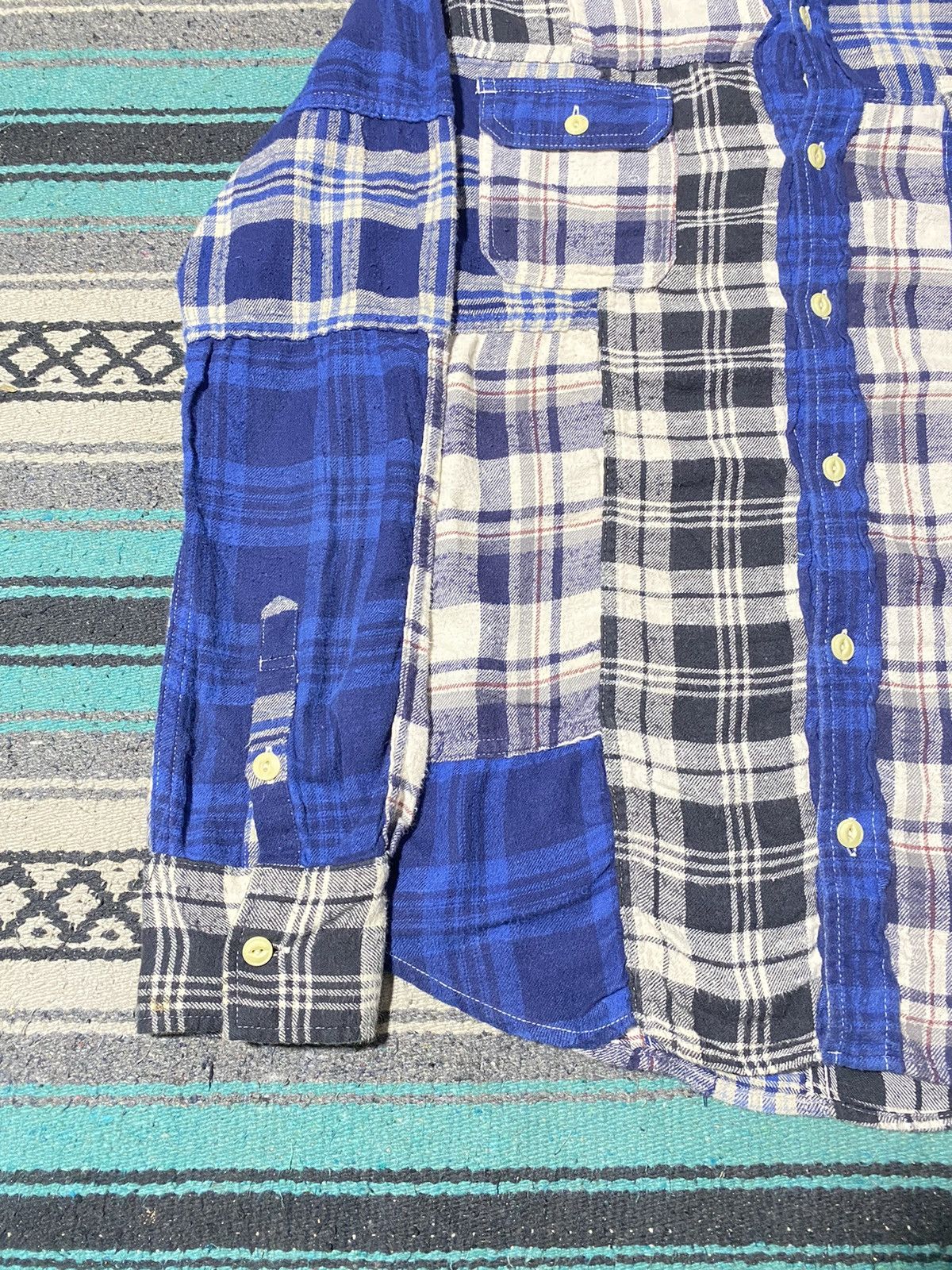 Remi Relief Remi Relief Patchwork Flannel Shirt Size US L / EU 52-54 / 3 - 8 Thumbnail