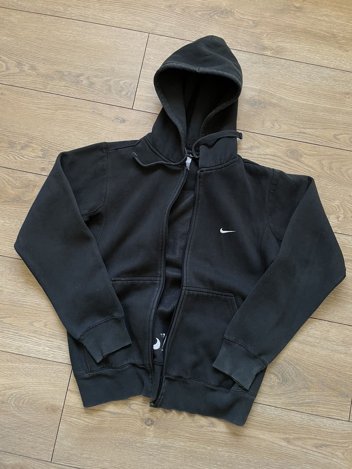Nike × Vintage Vintage nike zip hoodie 90s 00 swag drip y2k basic mini logo Size US M / EU 48-50 / 2 - 1 Thumbnail