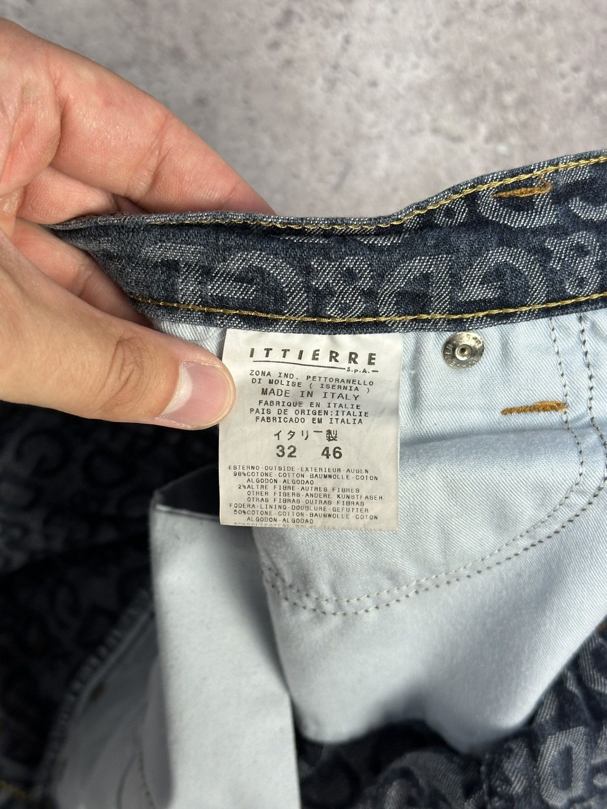 Dolce & Gabbana Vintage Dolce & Gabbana Monogram D&G Denim Pants Jeans Y2K Size US 32 / EU 48 - 14 Thumbnail