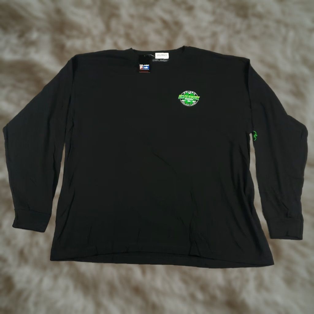 Vintage Pelagic T Shirt Mens 2XL Black Palm Beach Shamrock Graphic Long Sleeve Shirt Mens 2XL Black Palm Beach Shamrock Graphic Made with Cotton Size US XXL / EU 58 / 5 - 1 Thumbnail