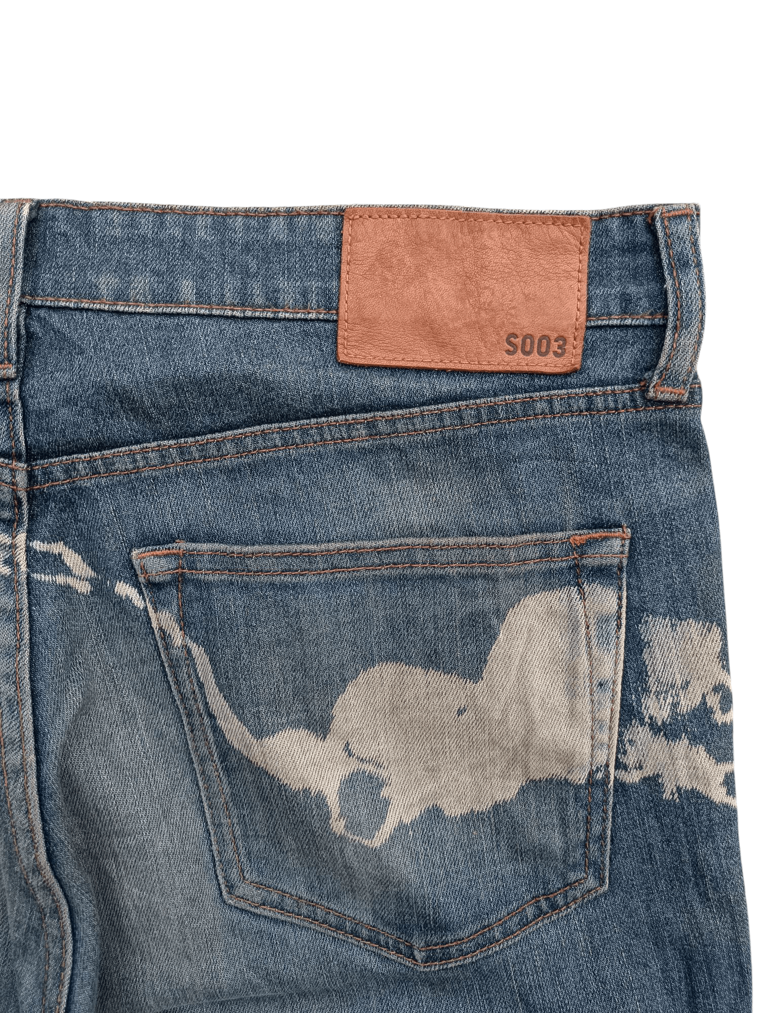 Jun Takahashi Vintage Uniqlo S002 Baggy Splatter Rare Design Jeans E213 Size US 36 / EU 52 - 7 Thumbnail
