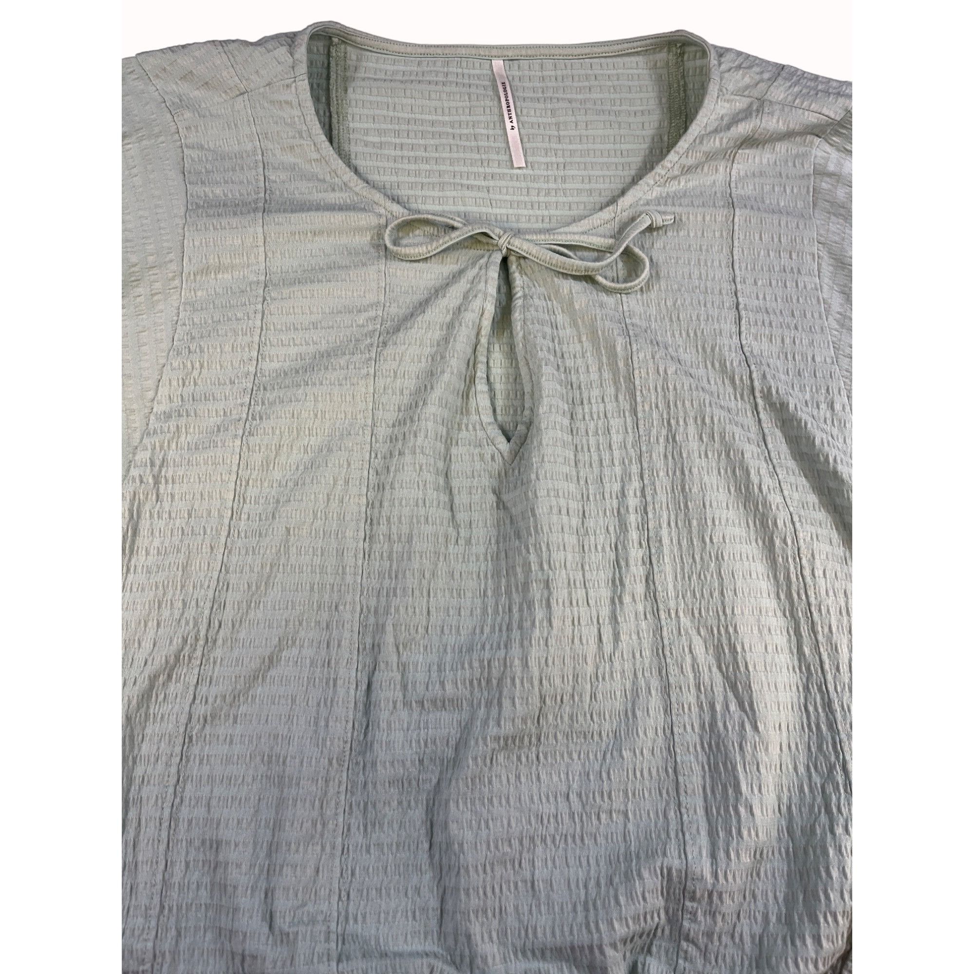 Anthropologie By Anthropologie Women's Mint Green Blouse Size L SKU 6308 Size L / US 10 / IT 46 - 3 Thumbnail