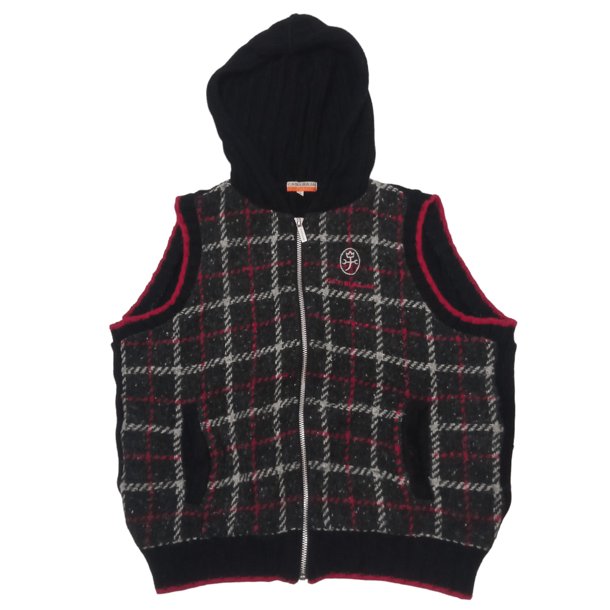 Vintage Castelbajac sport Knit Vest Hoodie