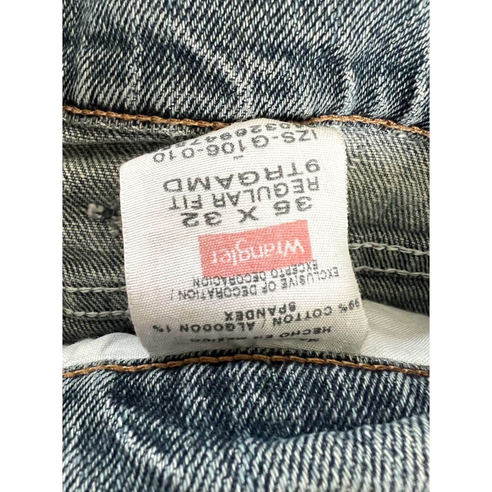 Wrangler VINTAGE Wrangler Jeans Mens 34x32 Blue Denim Cowboy Cut Western Straight Leg USA Size US 34 / EU 50 - 2 Thumbnail