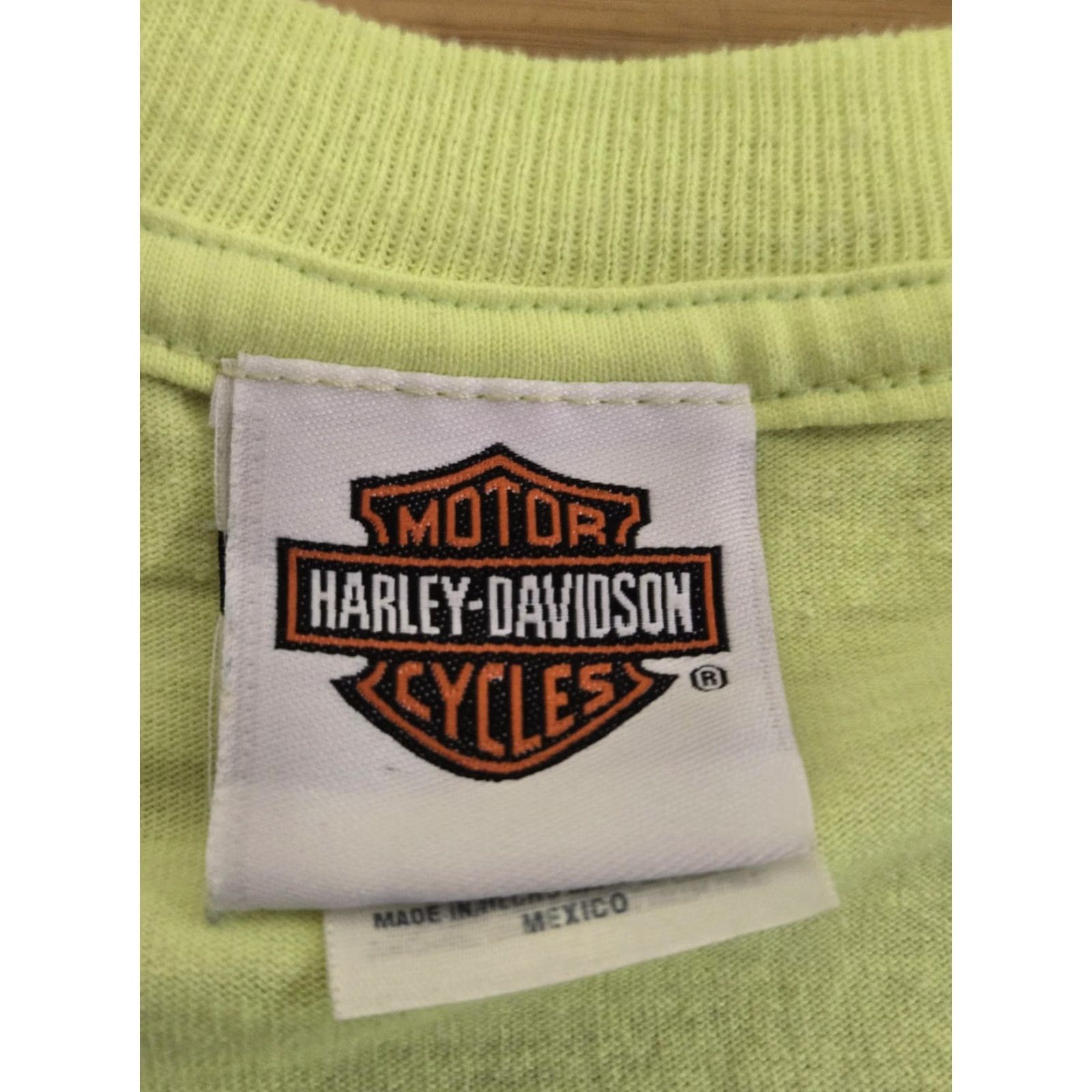 Harley Davidson VINTAGE Harley-Davidson Shirt Mens XL T-Shirt 2008 Sturgis Black Hills Rally Neon Yellow Graphic Print Short Sleeve Mens Size US XL / EU 56 / 4 - 3 Thumbnail