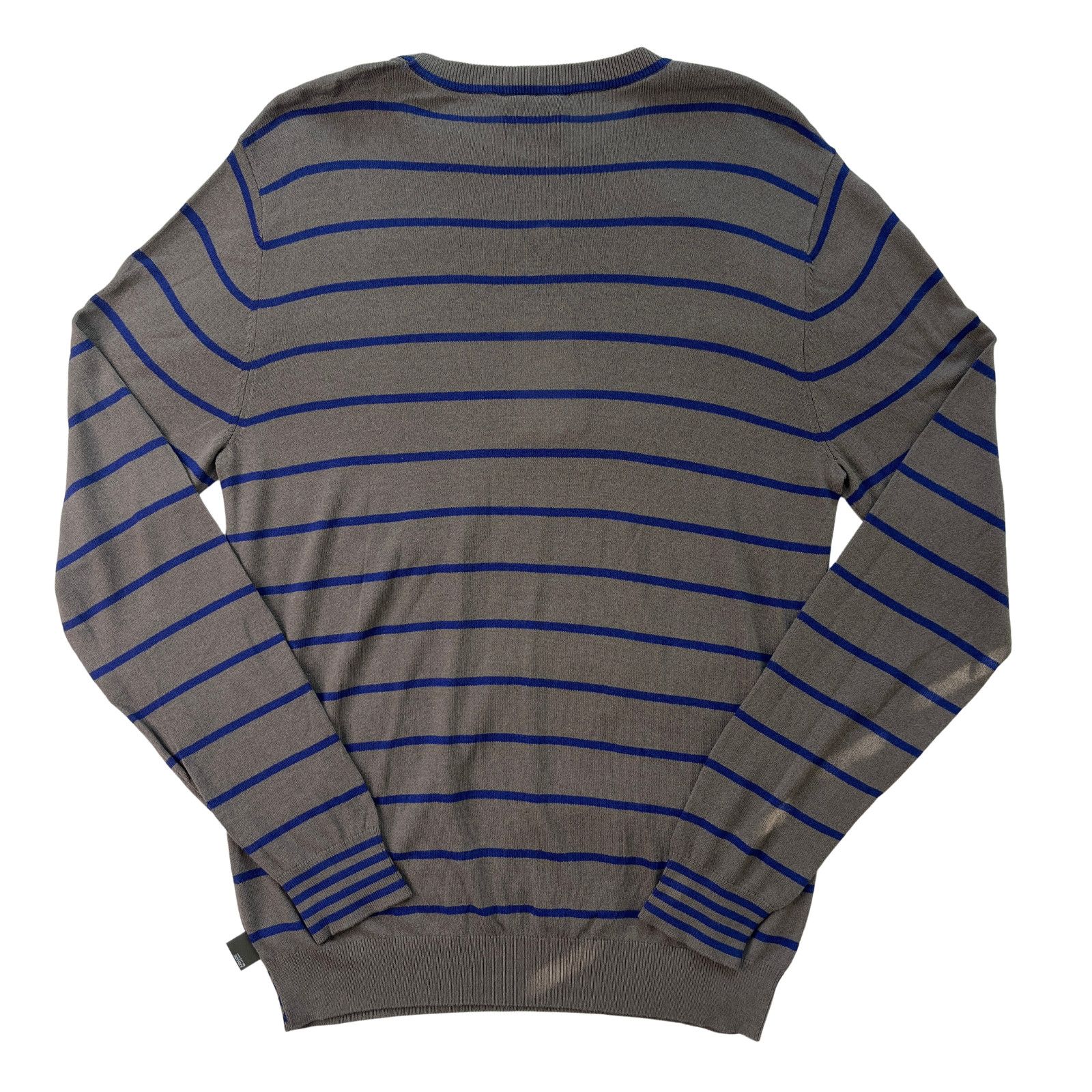 Giorgio Armani SKU2-3 GIORGIO ARMANI Men's Sweater Striped Grey/Blue Small Size US S / EU 44-46 / 1 - 2 Thumbnail