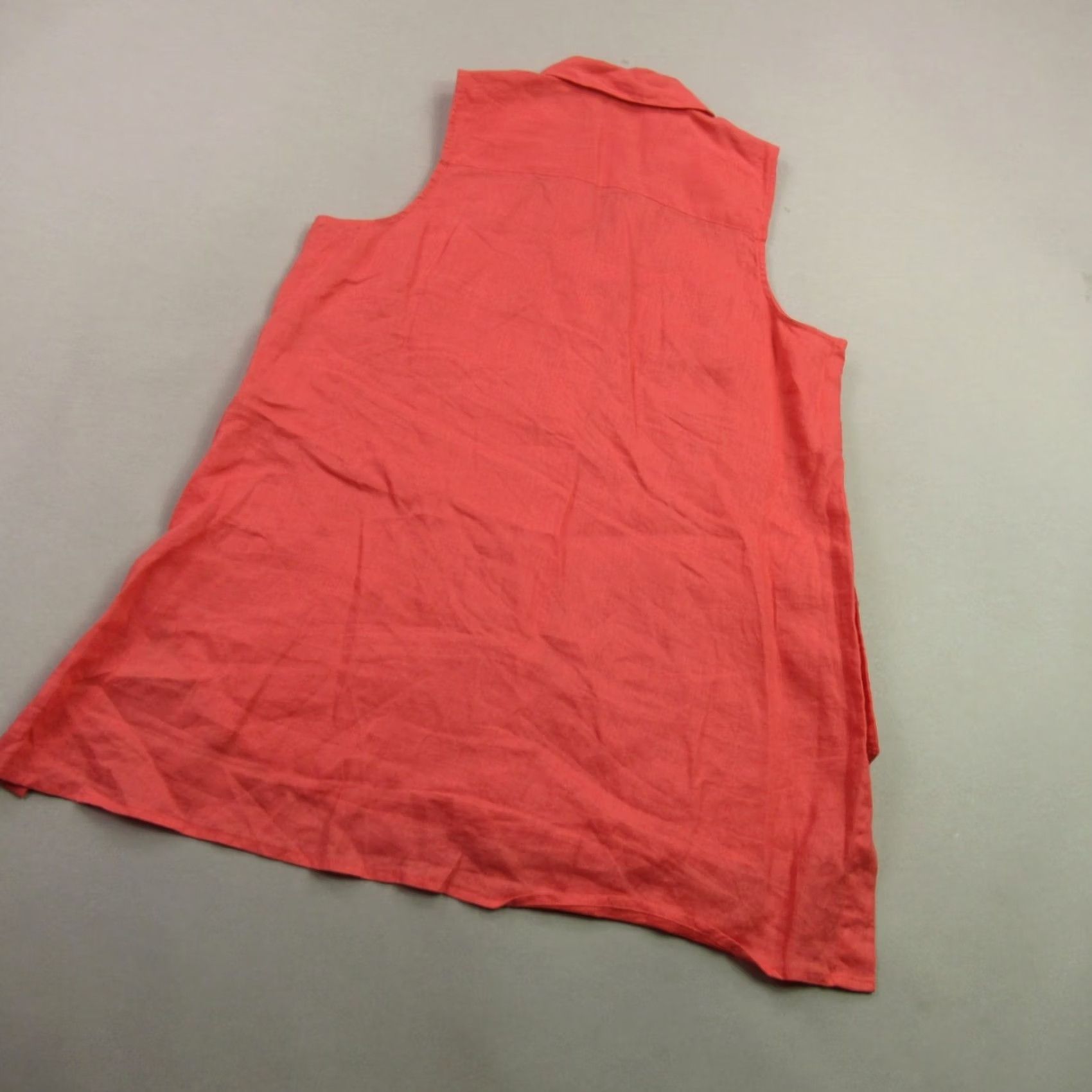J. Jill J. Jill Shirt Womens XS Sleeveless Button Front Red Casual Lightweight Size XS / US 0-2 / IT 36-38 - 7 Thumbnail