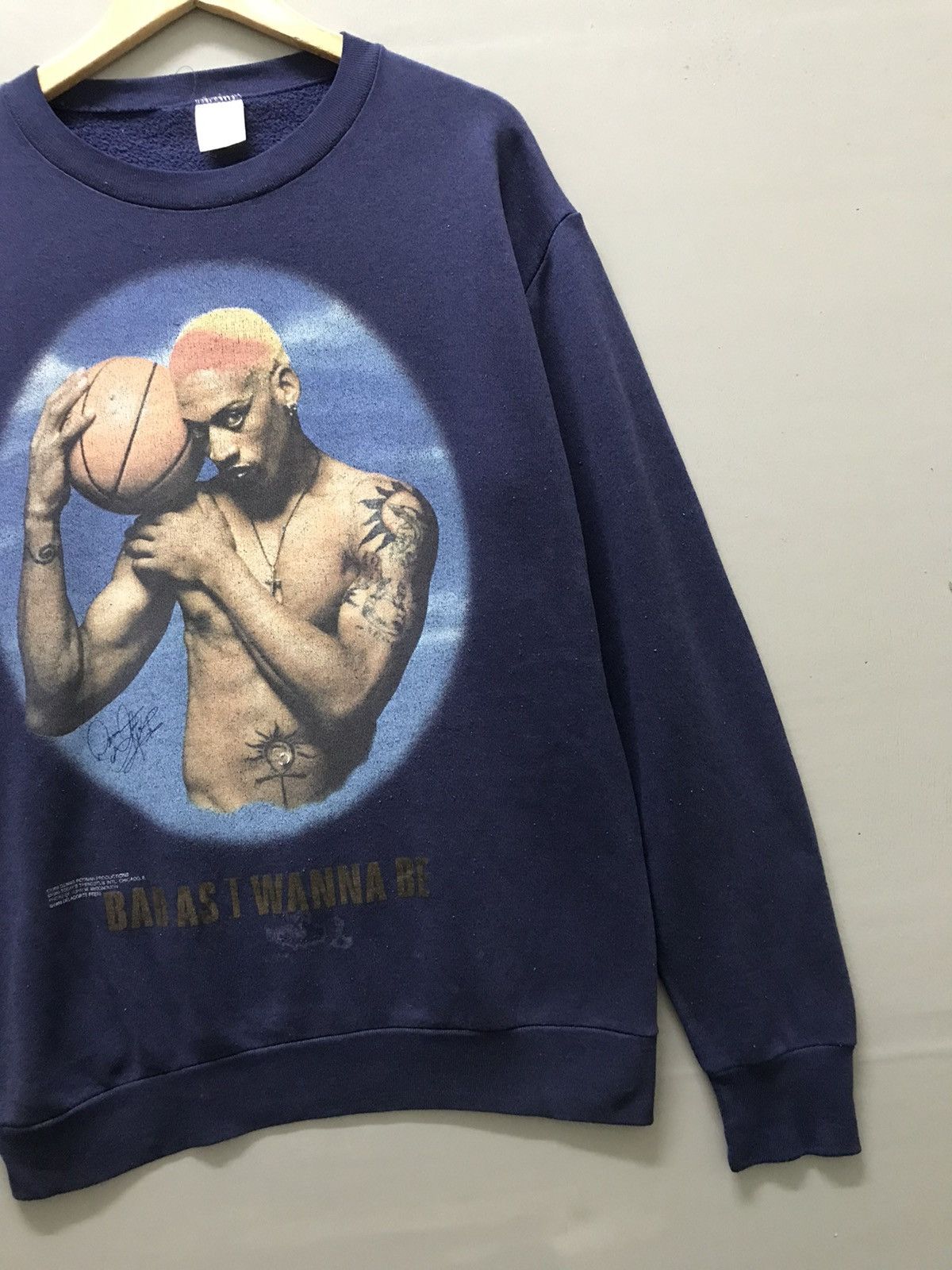 NBA Vintage 1996 Dennis Rodman Bad As I Wanna Be Sweatshirt Size US L / EU 52-54 / 3 - 3 Thumbnail