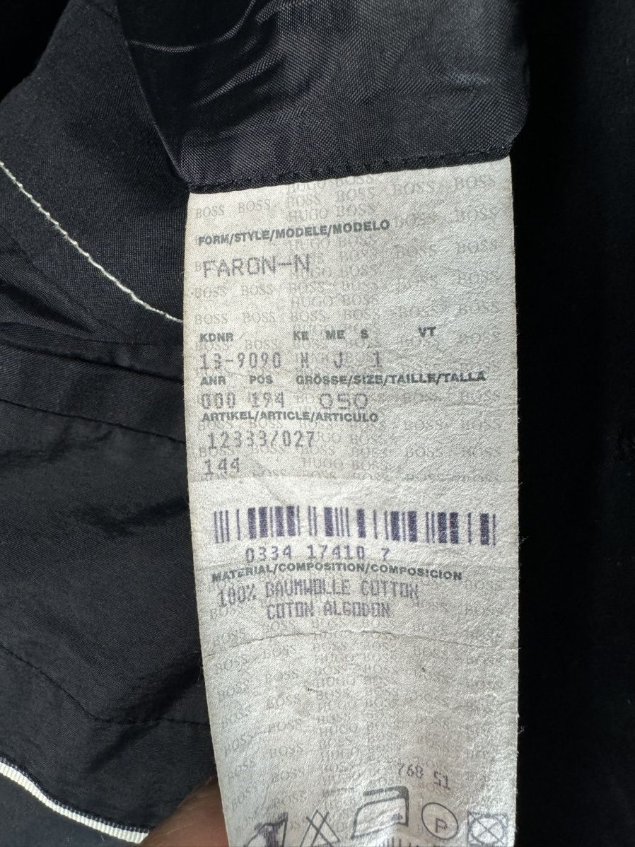 Hugo Boss Hugo Boss cotton Coat Black Long Jacket Size US M / EU 48-50 / 2 - 4 Thumbnail