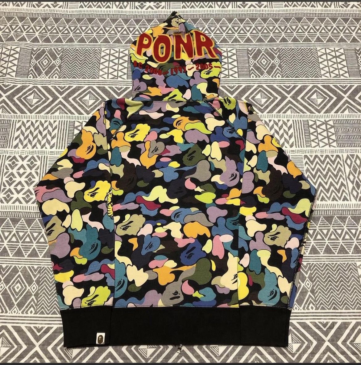 Bape A Bathing Ape Bape ABC PONR Shark Full Zip Hoodie Size US M / EU 48-50 / 2 - 2 Thumbnail