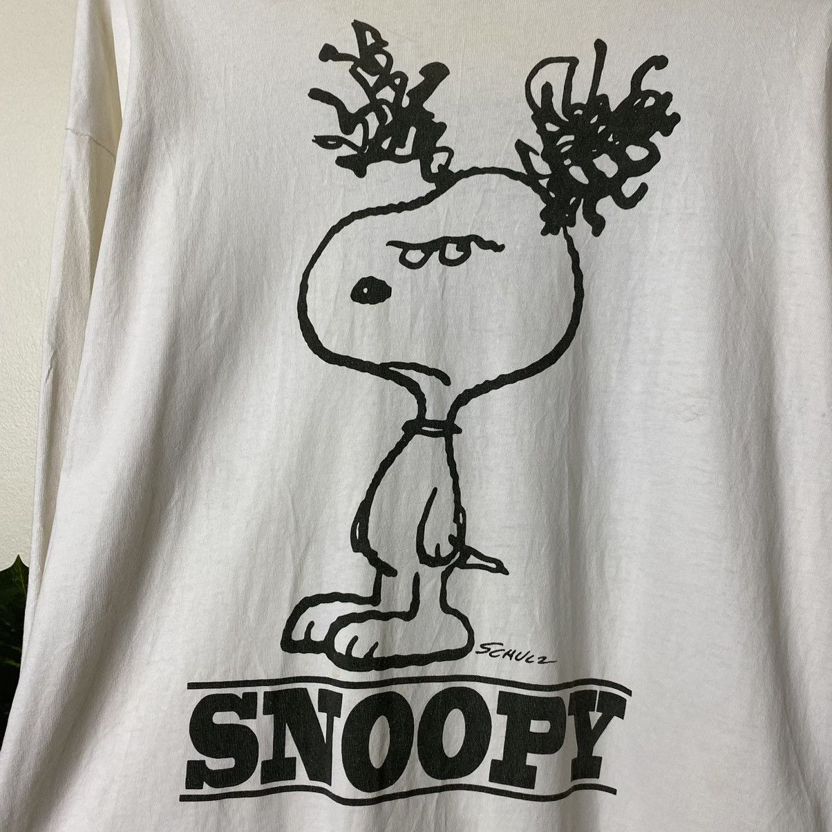 Peanuts × Vintage Vintage Peanuts Snoopy Big Graphic LS T Shirt Size US L / EU 52-54 / 3 - 2 Thumbnail