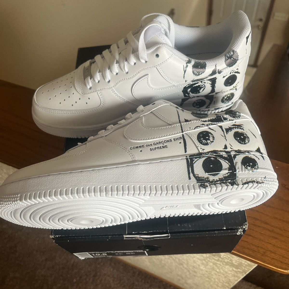 Comme des Garcons × Nike Nike Air Force x Comme des Garçons Size US 10.5 / EU 43-44 - 2 Thumbnail