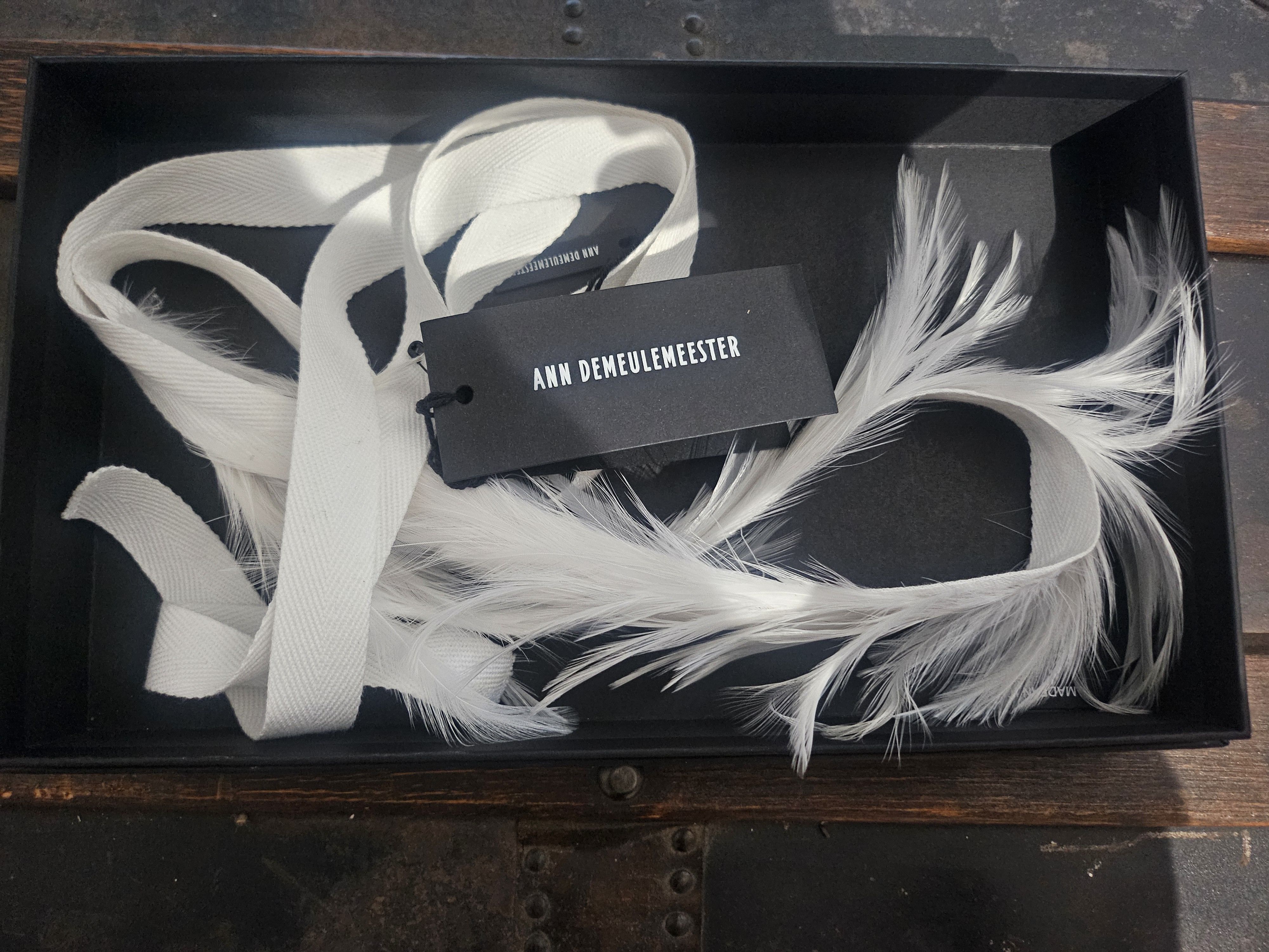 Ann Demeulemeester Cock Feather Headband White Size ONE SIZE - 1 Thumbnail