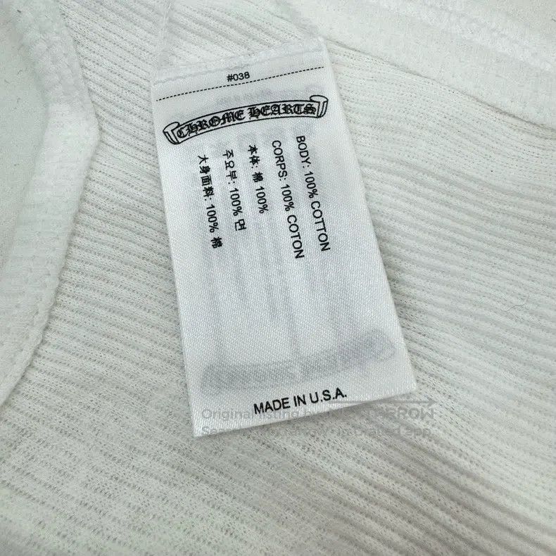 Chrome Hearts CHROME HEARTS Size M White powder T-Bar vest Size M / US 6-8 / IT 42-44 - 3 Thumbnail